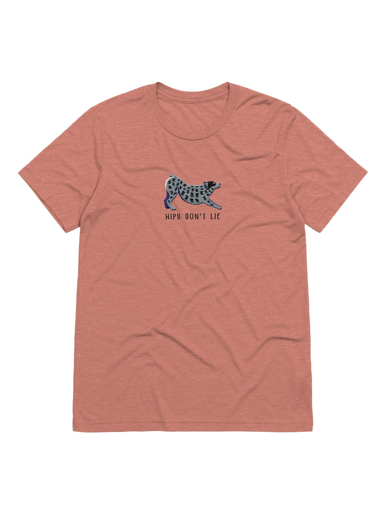 Hips Don't Lie T-Shirt(Embroidered) of an Australian Cattle Dog(Blue Heeler 2) product image (3)