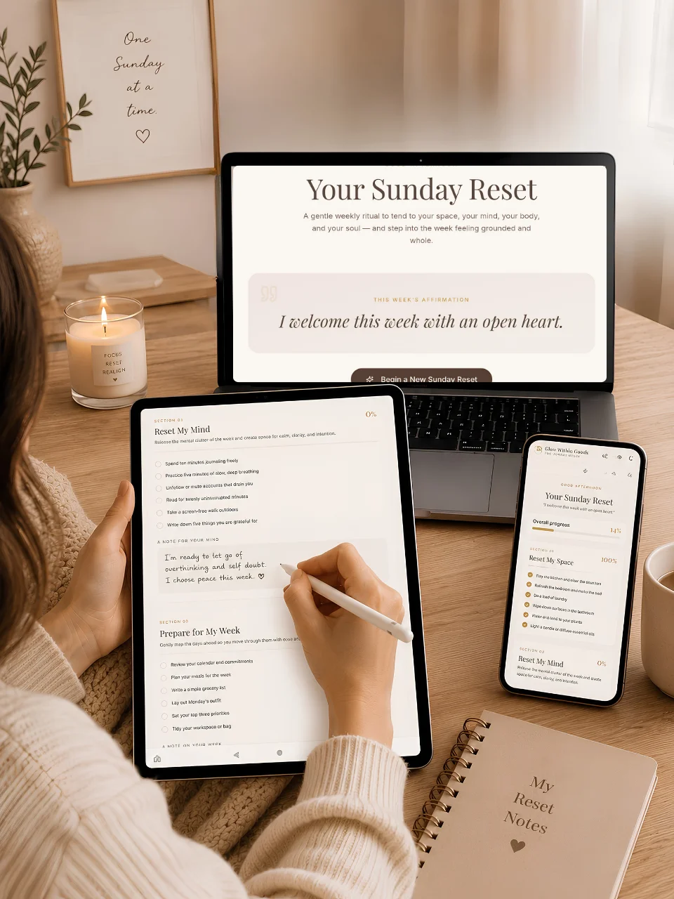 Sunday Reset Digital Companion App product image (2)