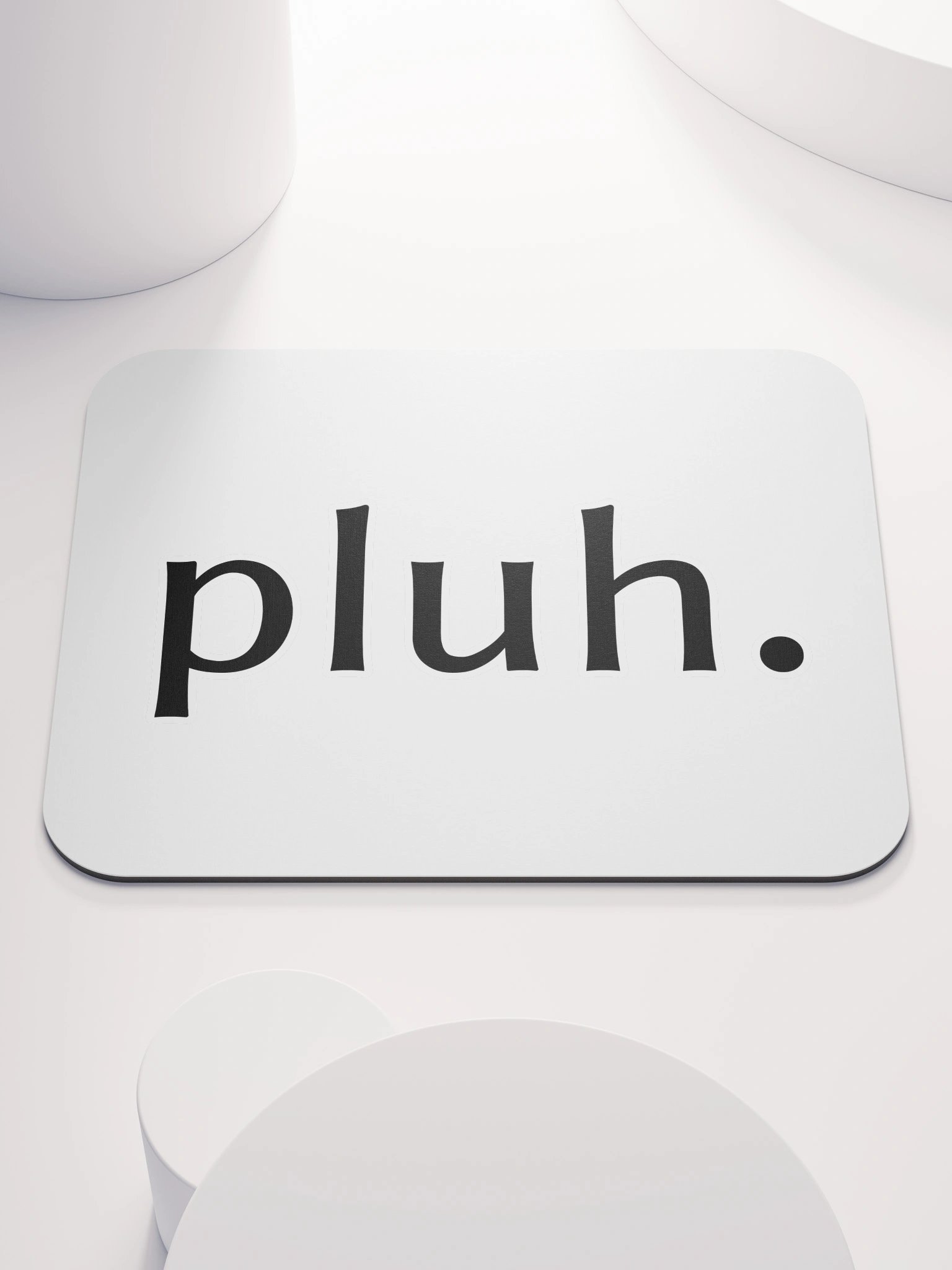 pluh. White Mouse Pad product image (1)
