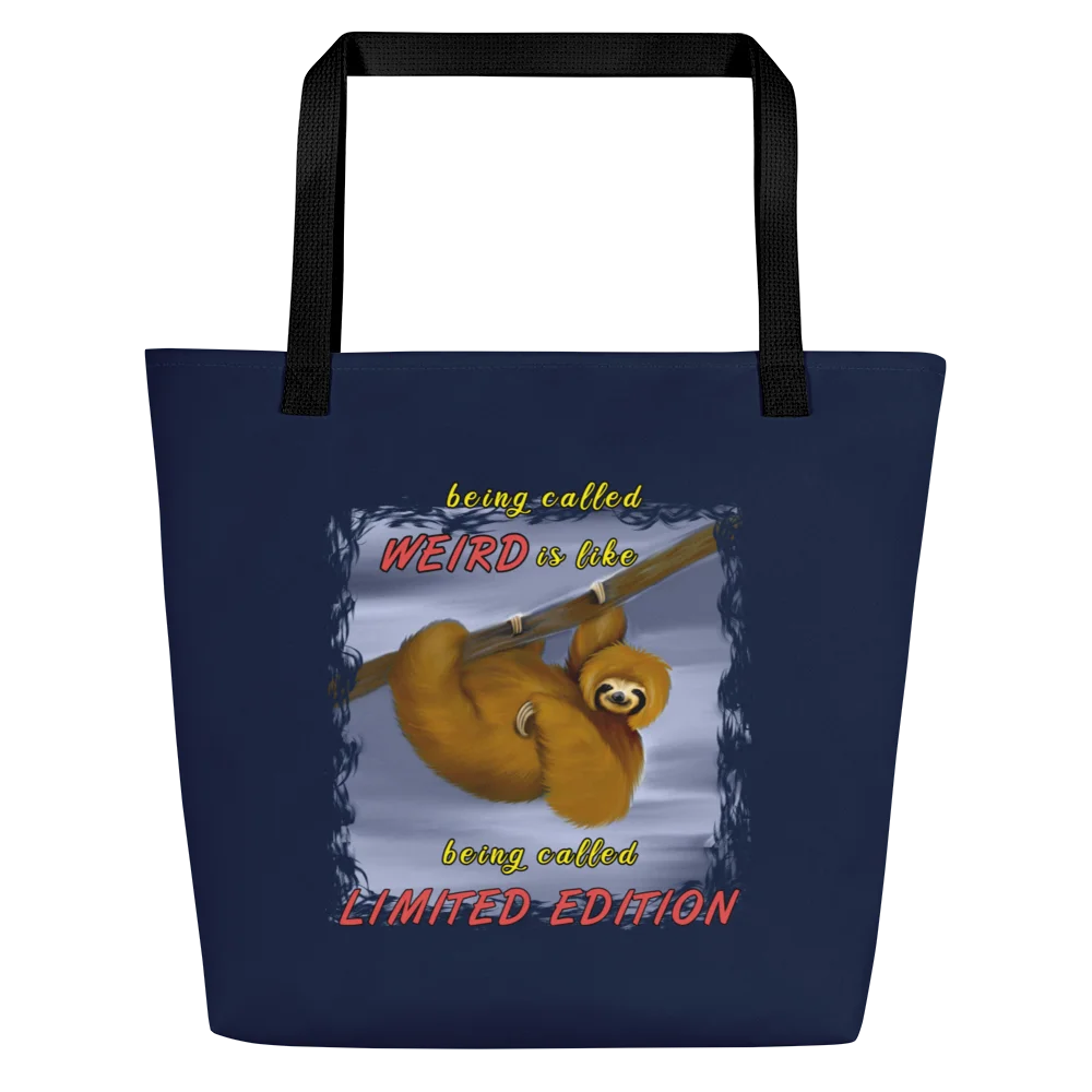 Sloth "LIMITED EDITION" Large Tote Bag w/ Pocket product image (1)