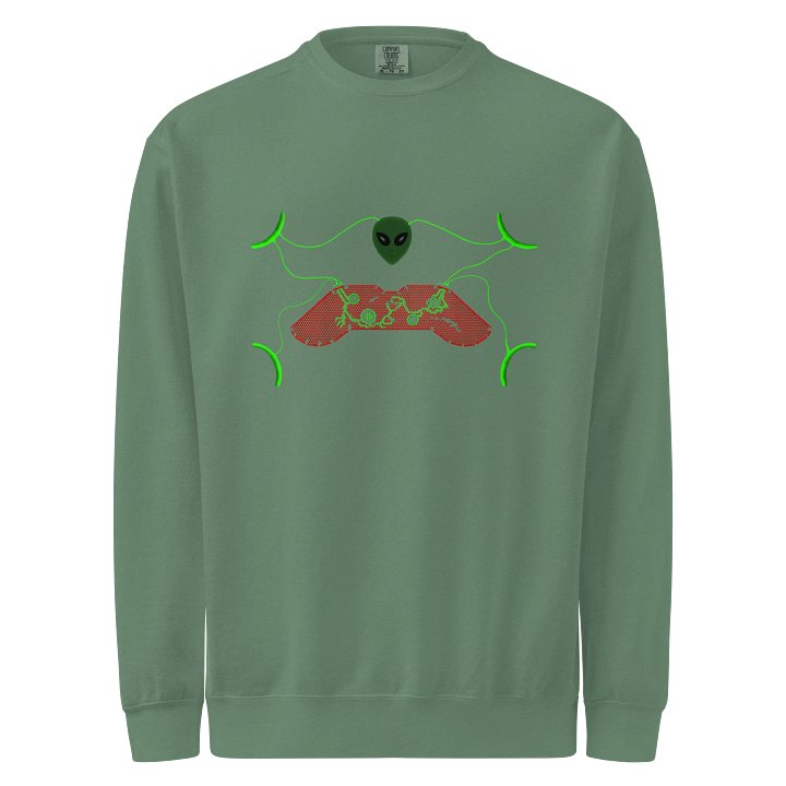 Neon Alien Gaming Controller Sweatshirt product image (1)