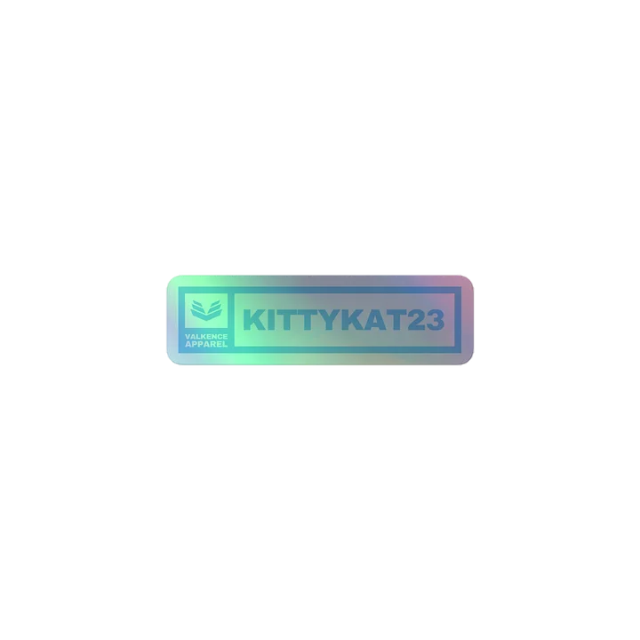 Kittykat23 Kiss-Cut Holographic Sticker - Light Blue product image (1)