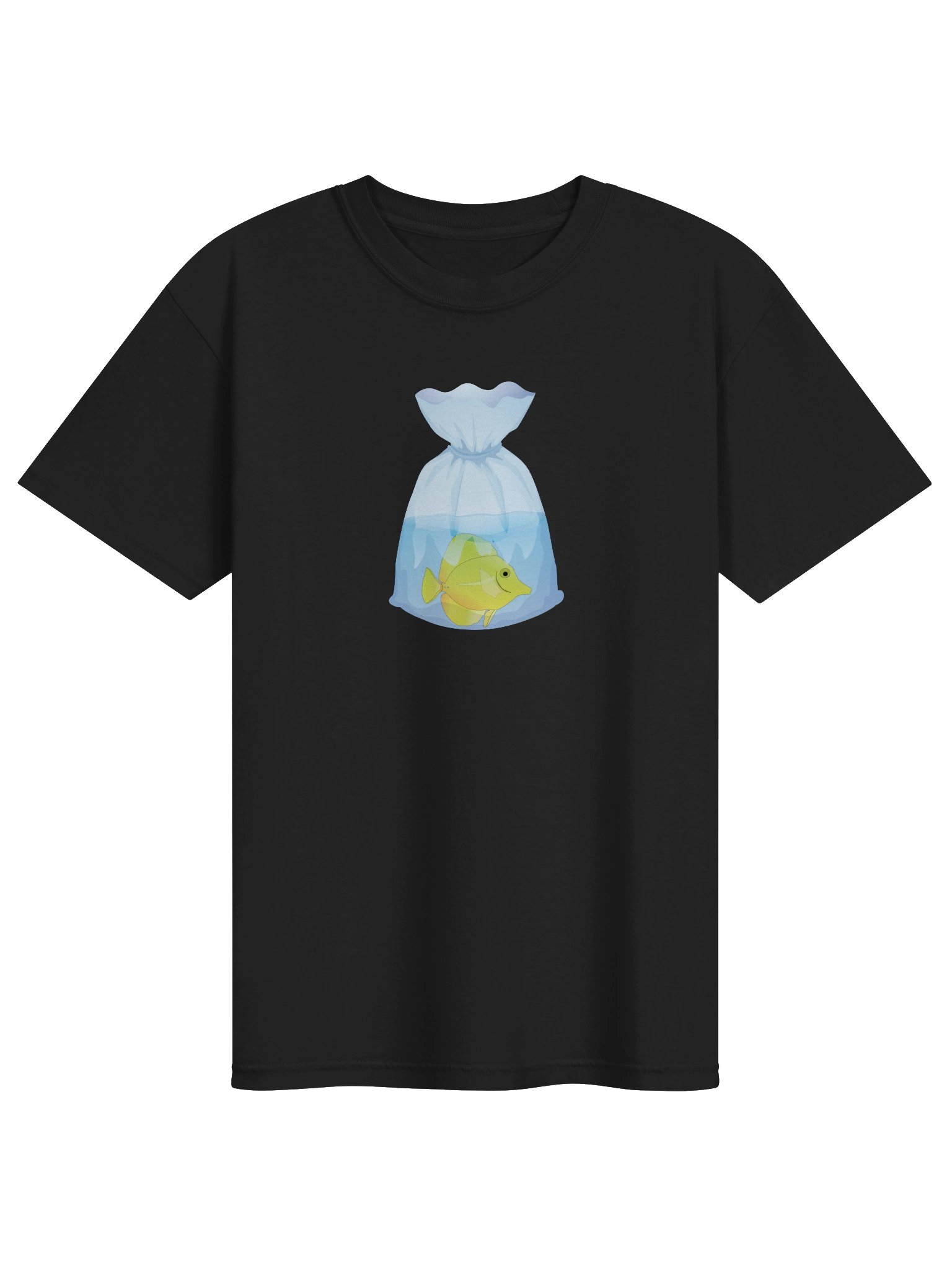 Yellow Tang Fish Bag Shirt – Saltwater Reef Tank Aquarium Enthusiast Graphic Tee product image (5)