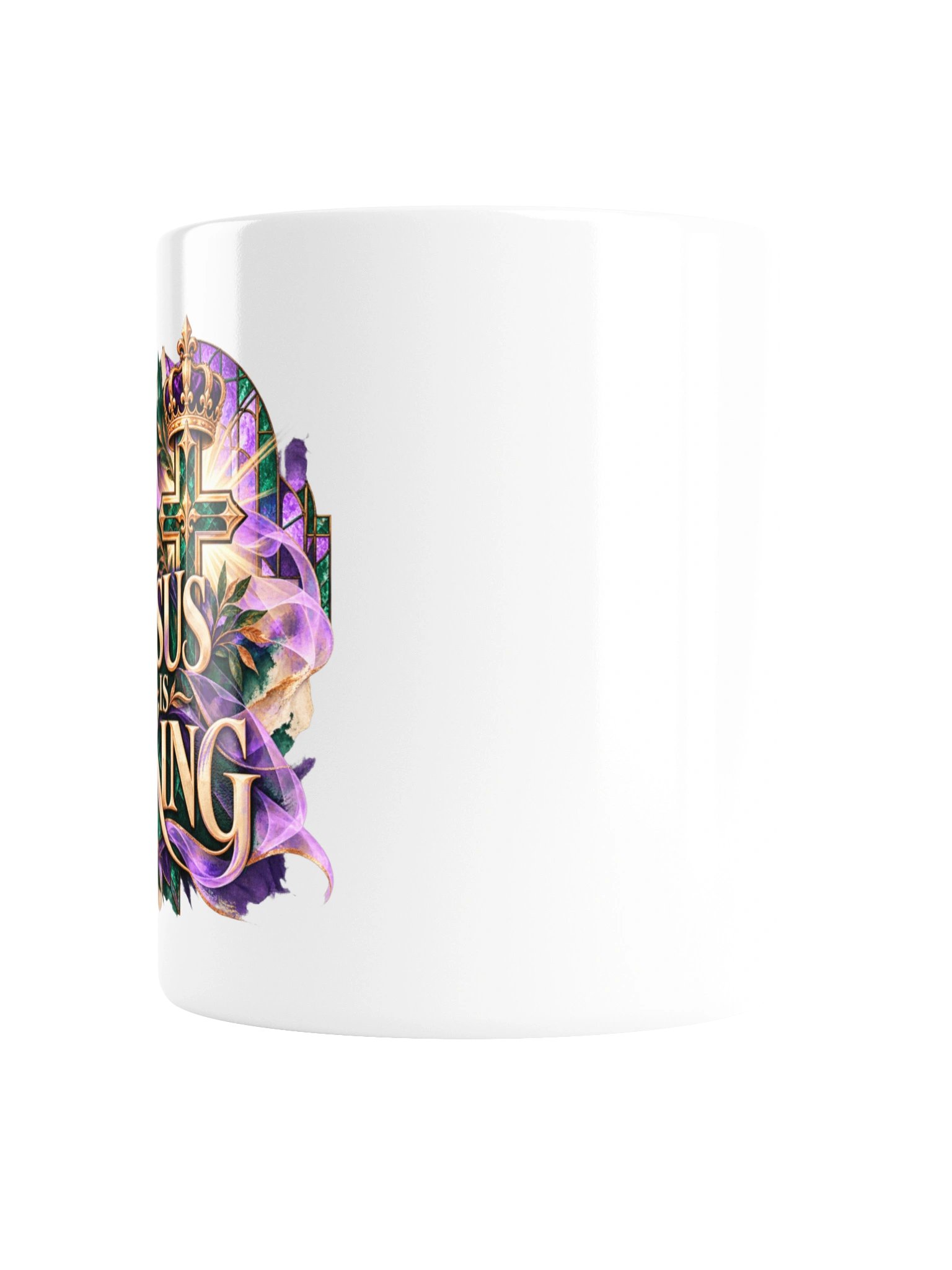 Jesus Is King White Glossy Mug product image (2)