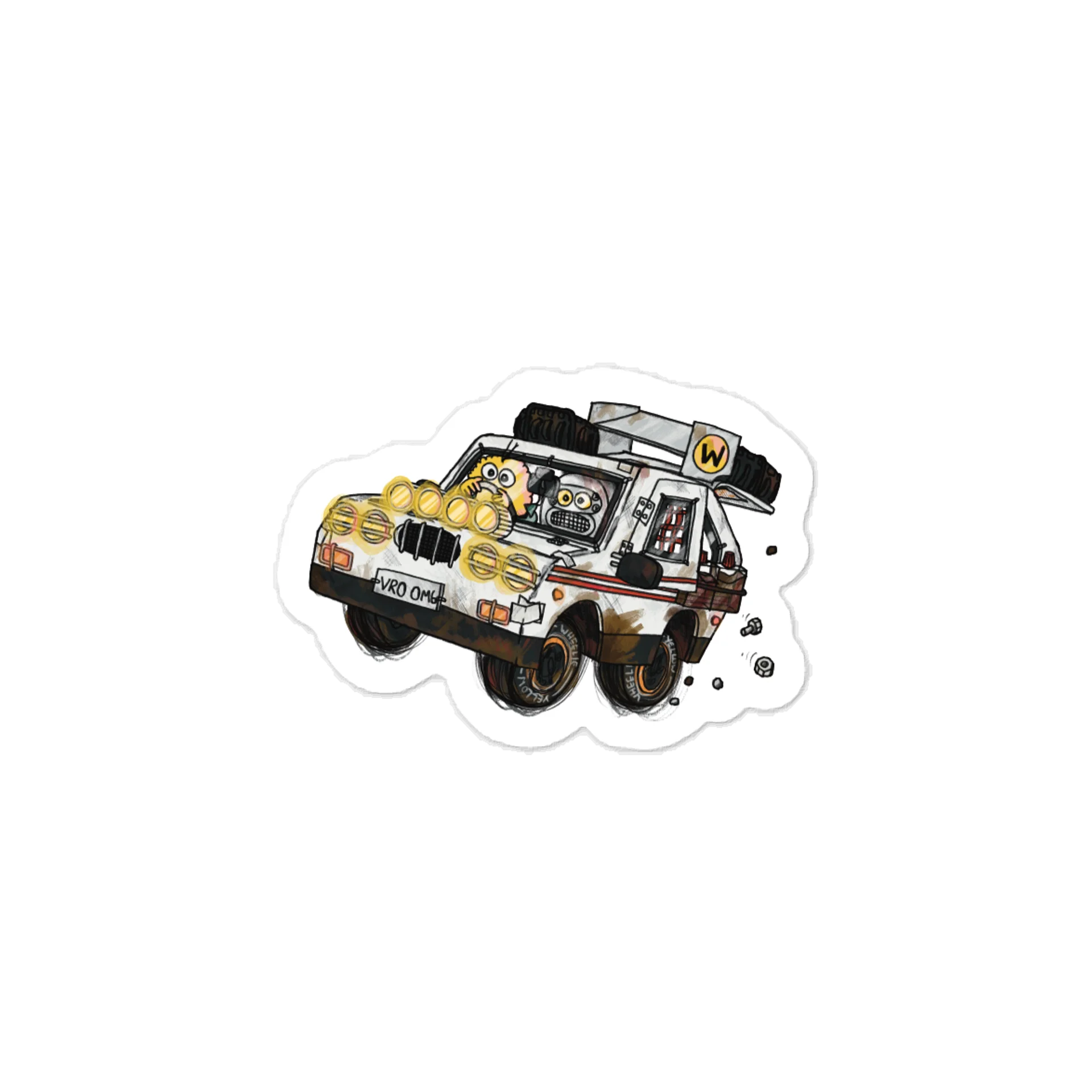 Rally car bumper sticker! product image (1)
