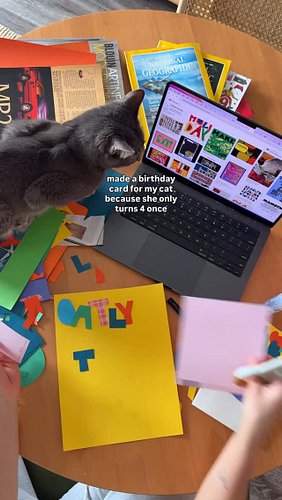 a project for my favorite girl in the world! (cut out construction paper and photoshop, 2026, colorized)