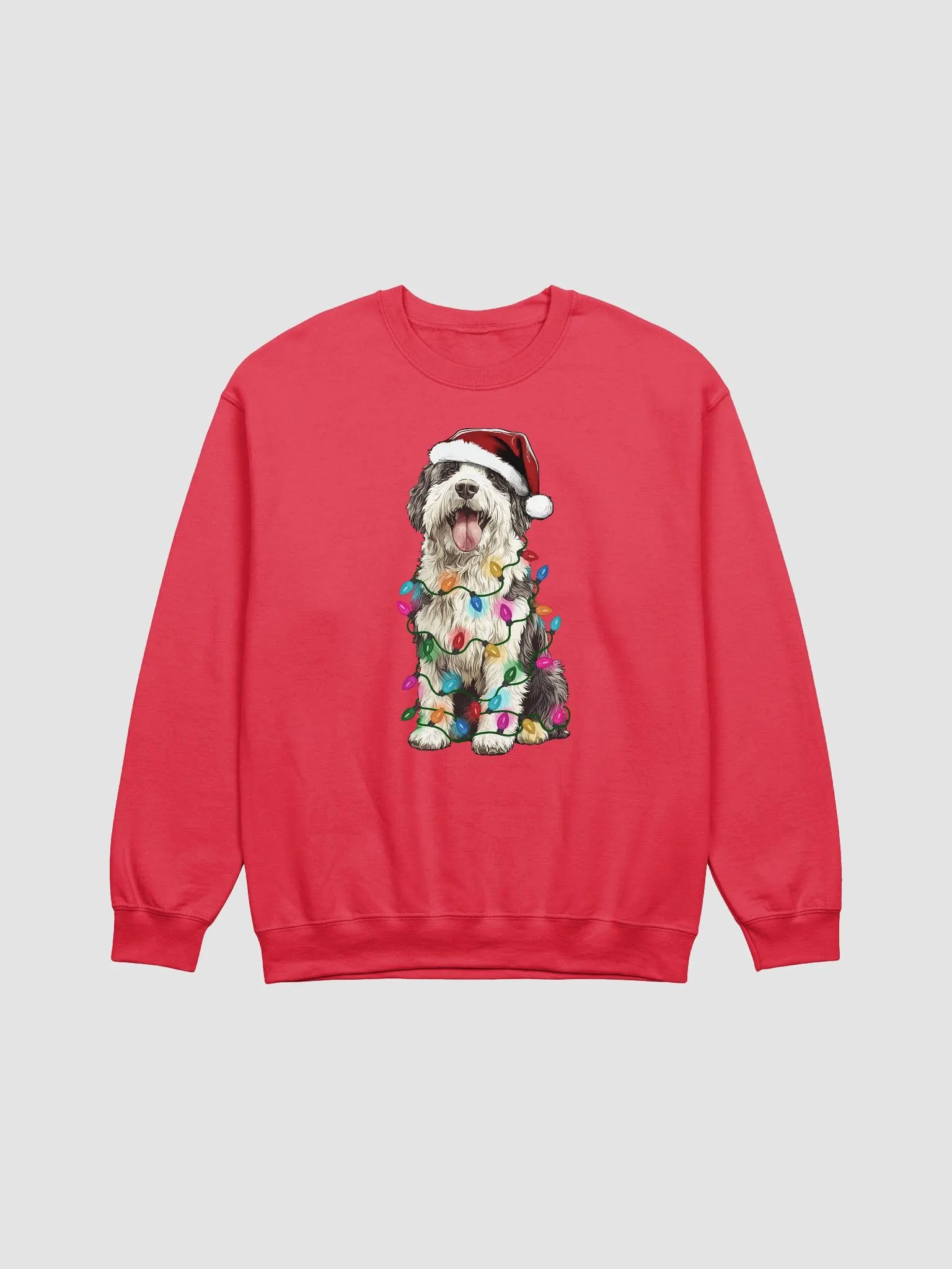Funny Old English Sheepdog Christmas Sweatshirt product image (22)