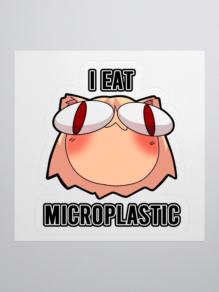 Neco Arc - I Eat Microplastic (Kisscut sticker) product image (1)