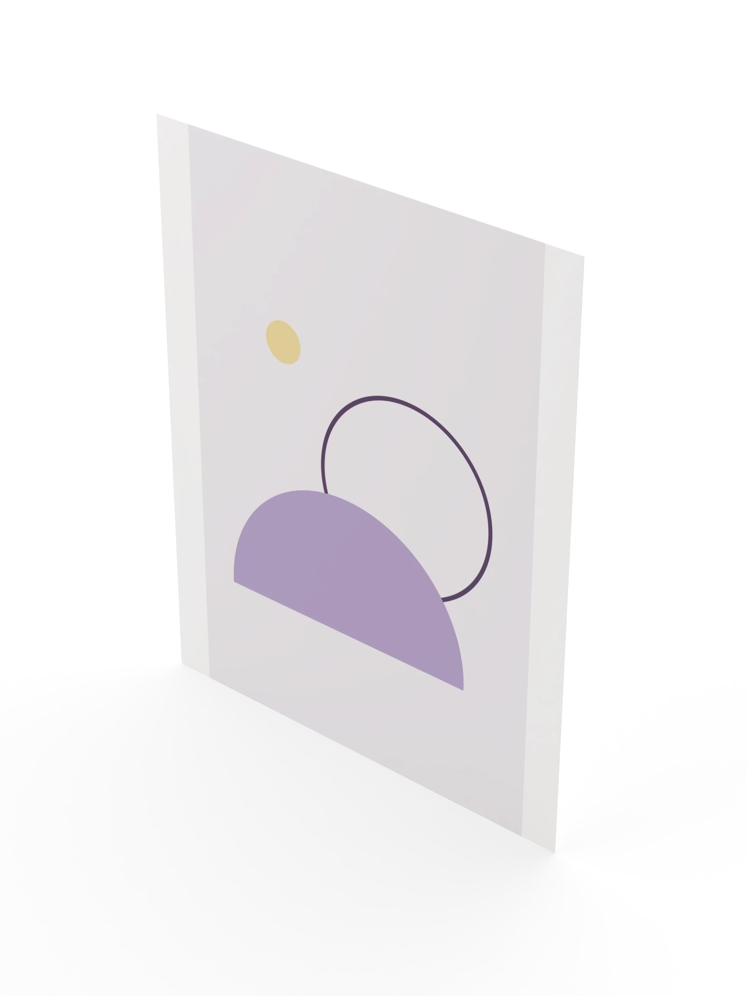 Lavender Moon Print | Abstract Bathroom Wall Art product image (5)