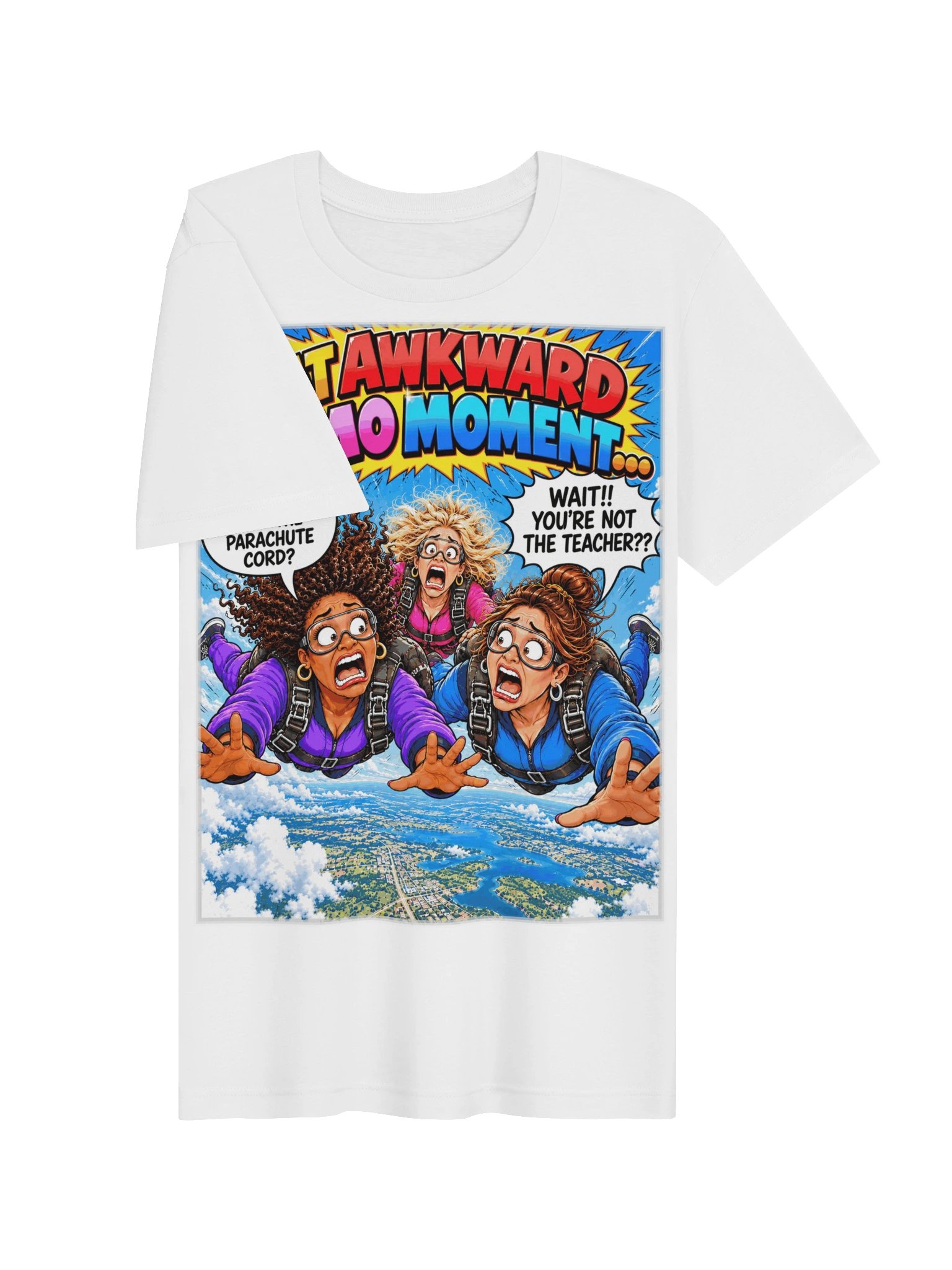 1 Earth Prints Skydiving Ladies Bella+Canvas 3001 Tee product image (7)