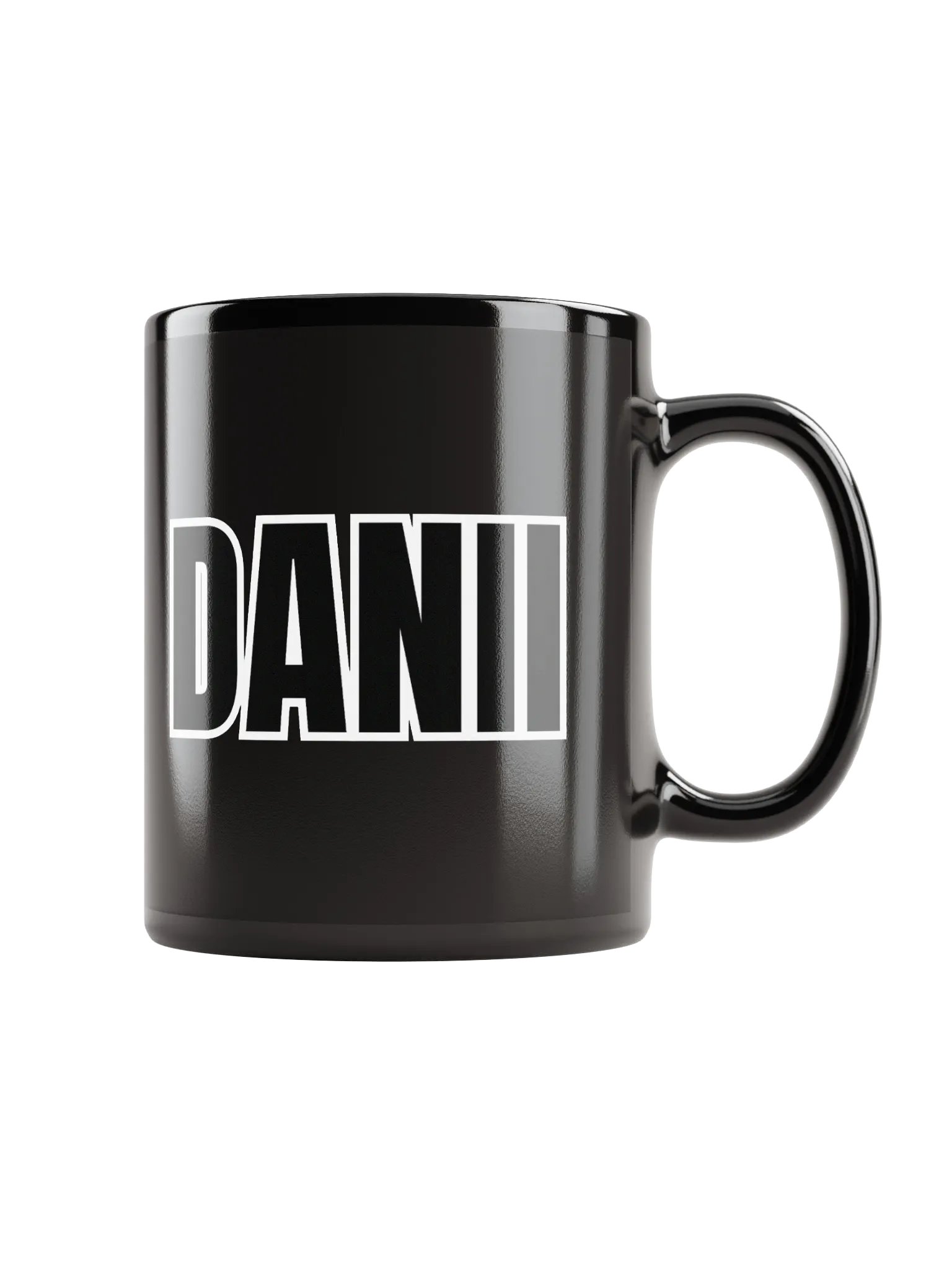 DANII XO BLACK MUG product image (1)