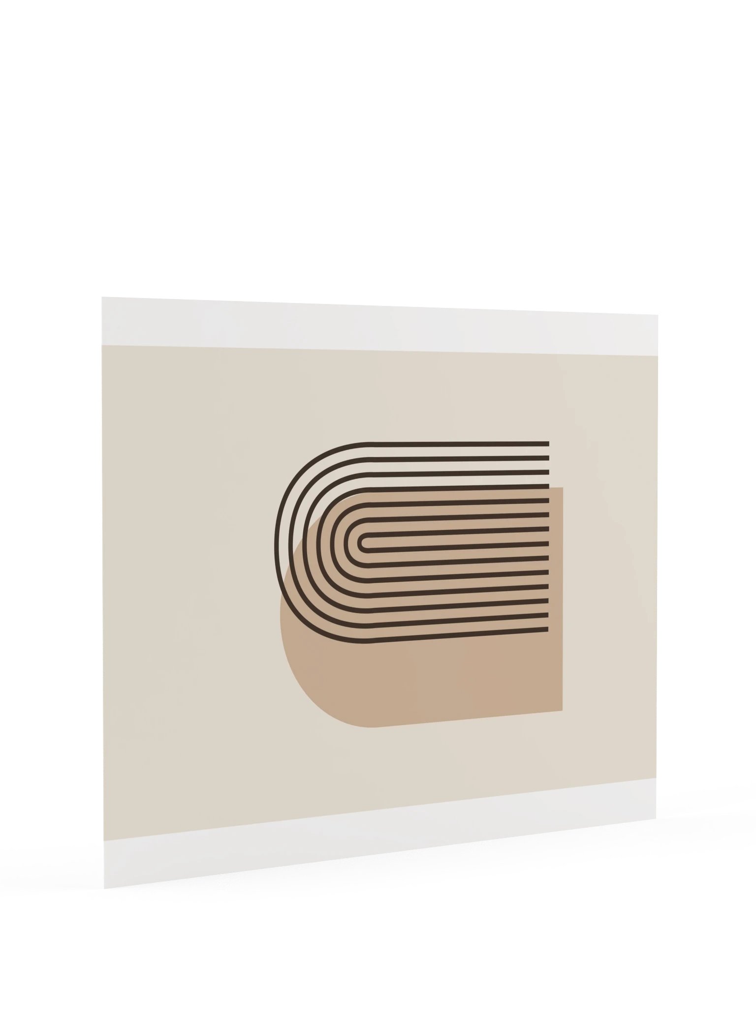 Mocha Layered Arch Print | Neutral Bathroom Wall Art product image (9)