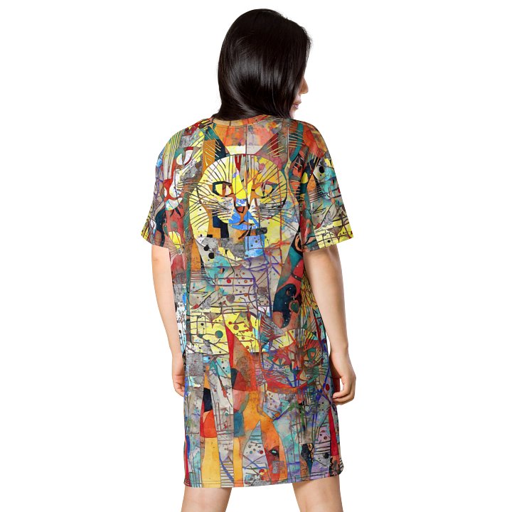 Calico Cats T-Shirt Dress product image (2)