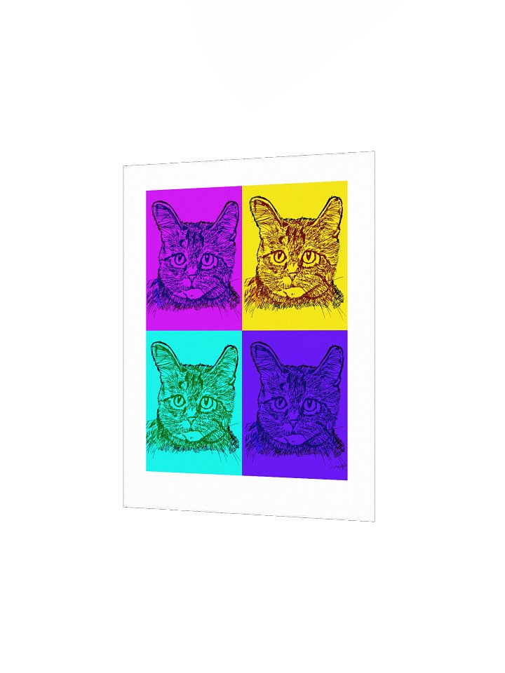 Cat Pop-Art Matte Poster product image (4)