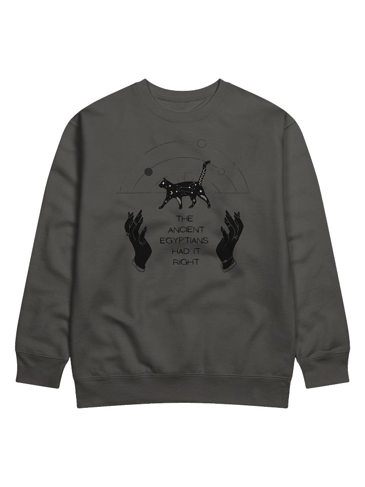 The Ancient Egyptians Had It Right – Funny Cosmic Cat Sweater product image (4)