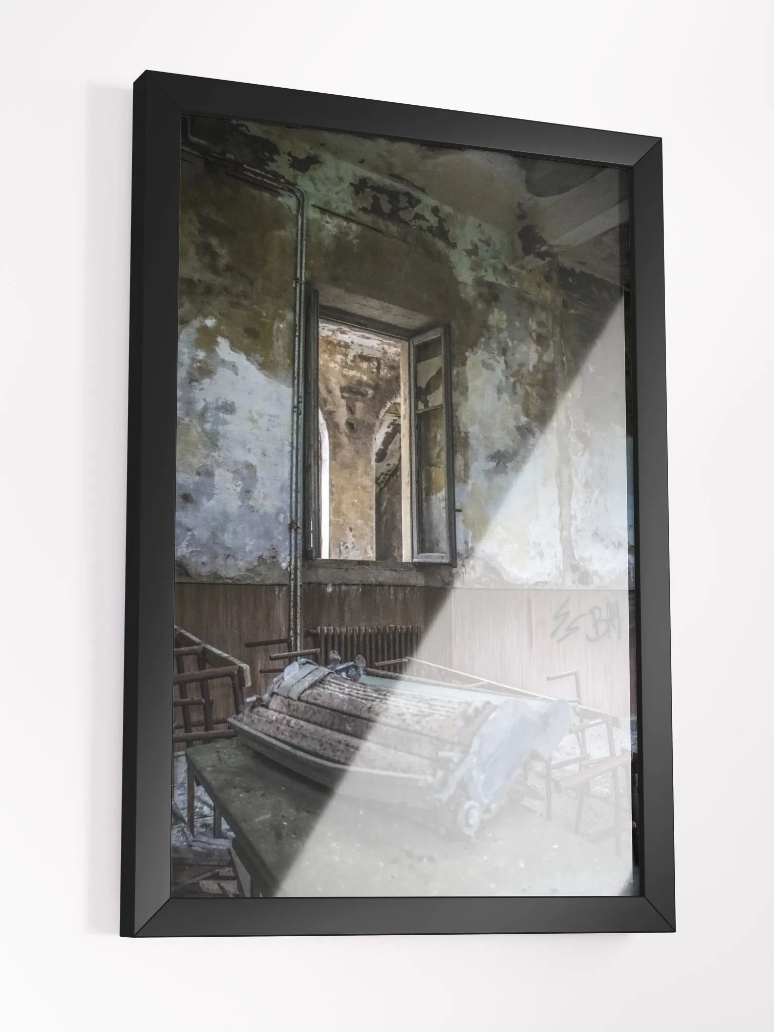 Print Fine Art - Echoes of Ink – Rusted Typewriter in Abandoned School-Urbex Italy product image (6)