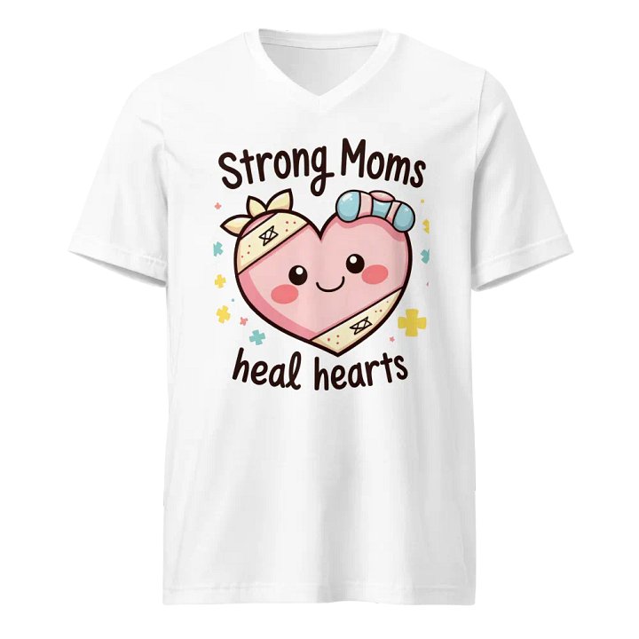 Strong moms, Heartfelt Healing V-Neck Tee product image (1)