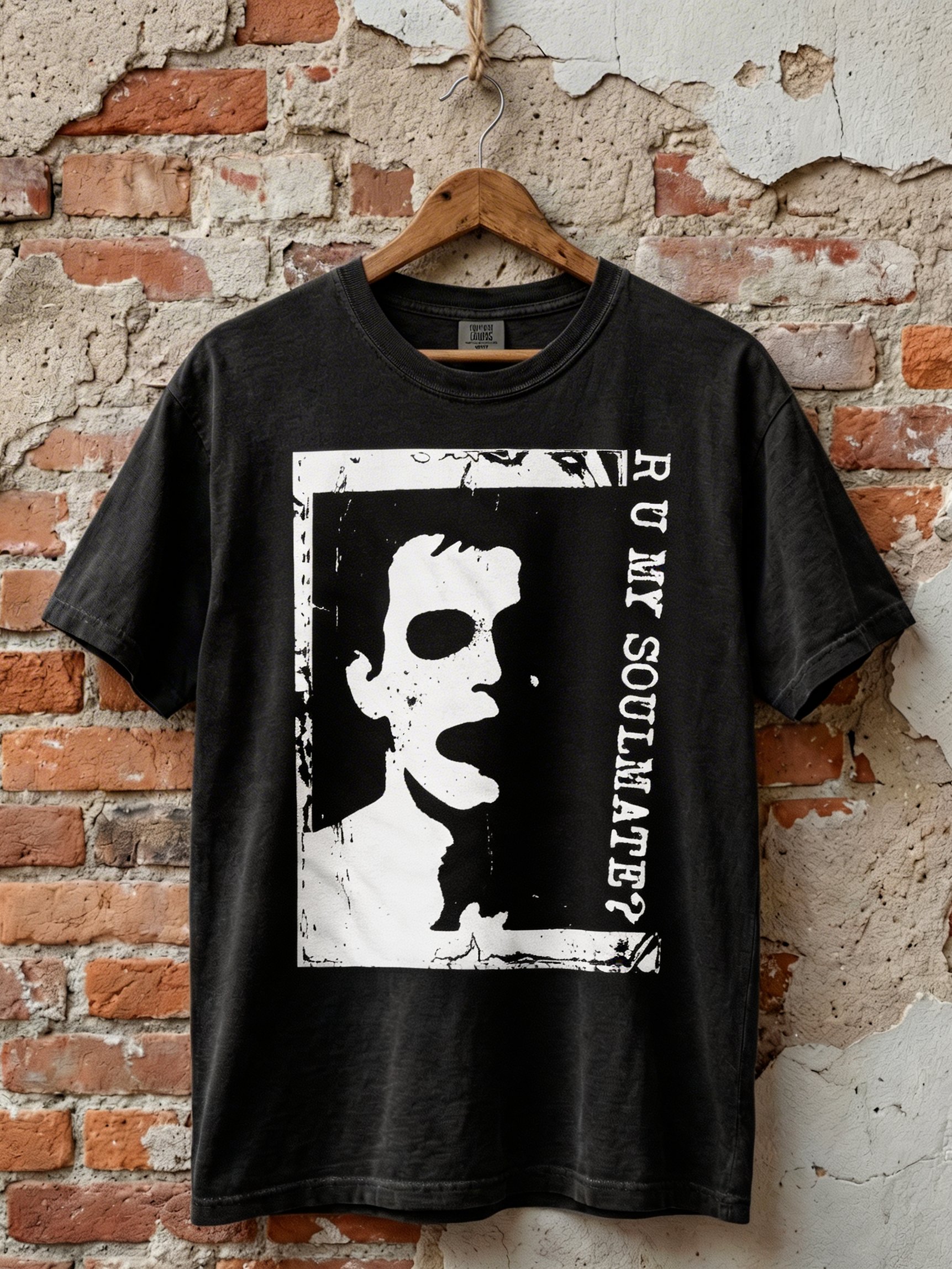 "r u my soulmate" // Heavyweight Vintage Tee product image (1)