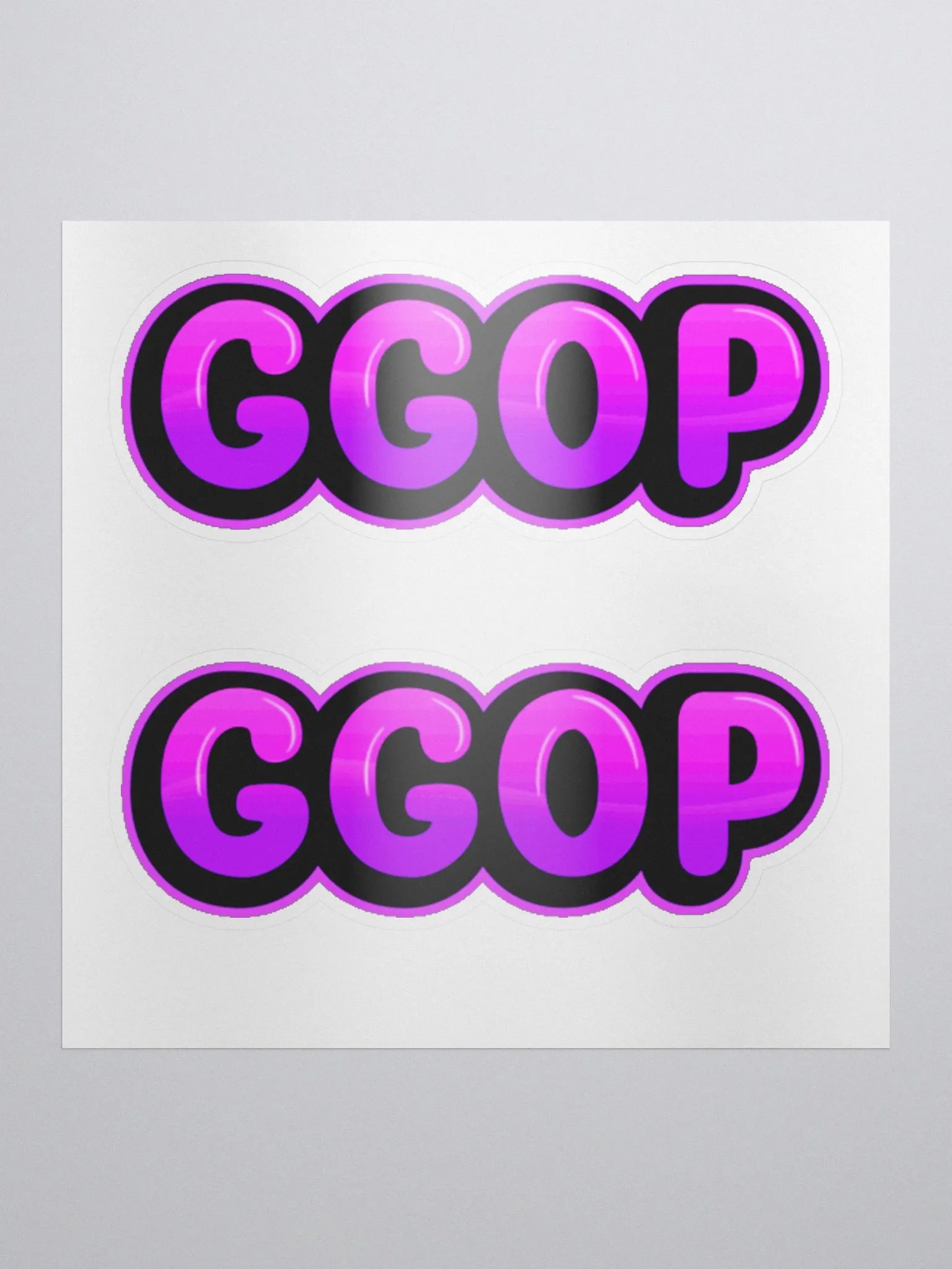 Pink GGOP Stickers product image (1)