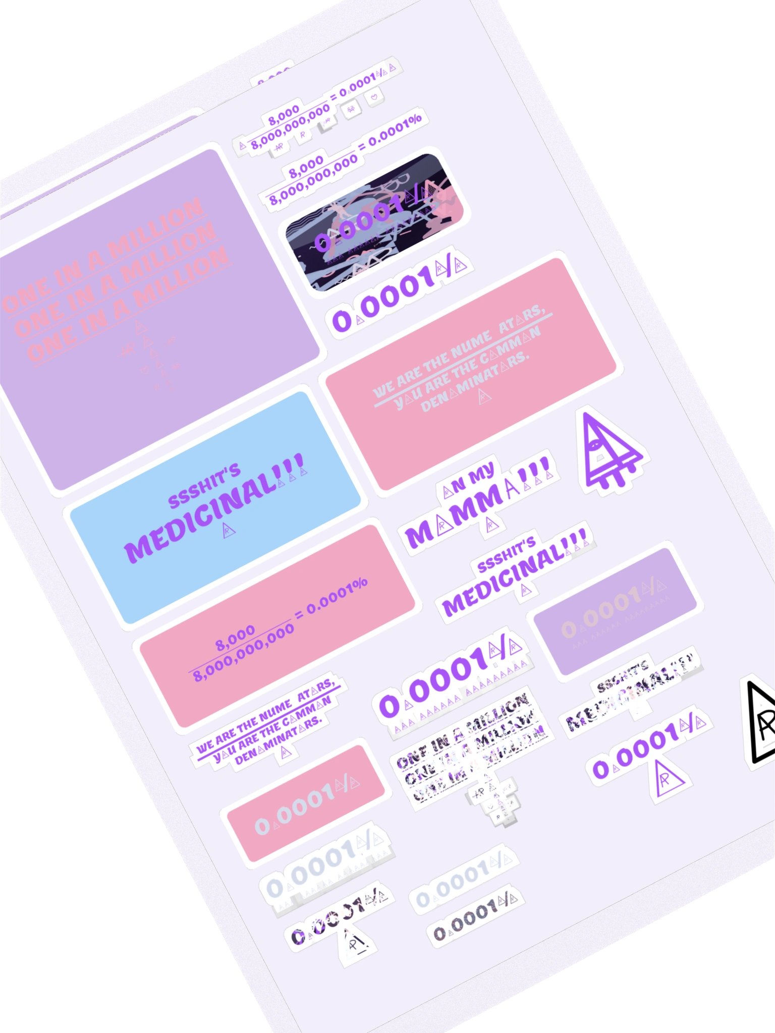 Mega Variety Pack — True Variety · Sheet 3: Numbers, Equations & Catchphrases product image (1)
