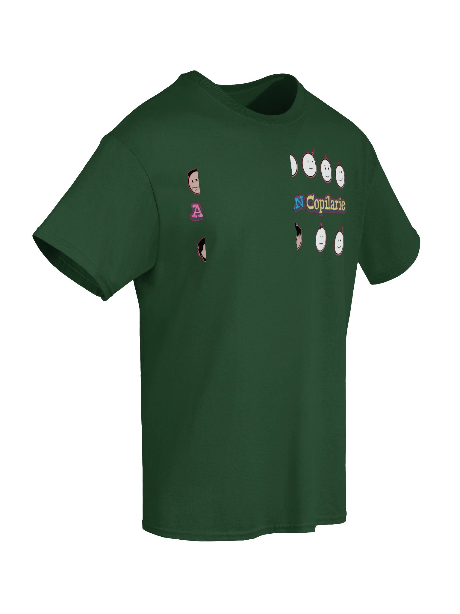 👕 Tricou Verde Pădure Damă „Amintiri Din Copilărie” – Personajele product image (6)