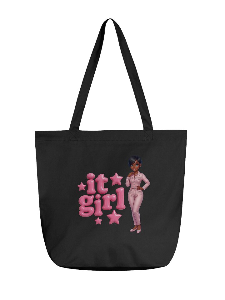 It Girl Tote Bag for Women | Cute Coquette Aesthetic Shoulder Bag | Trendy Pink Graphic Tote | Girly Fashion Everyday Carryall | Y2K Soft Girl Gift product image (2)