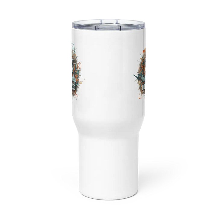 I'm Not Messy, I'm Creatively Organized Travel Mug with a Handle product image (3)