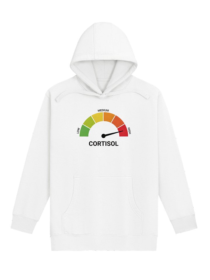 High Cortisol Premium Hoodie White product image (1)