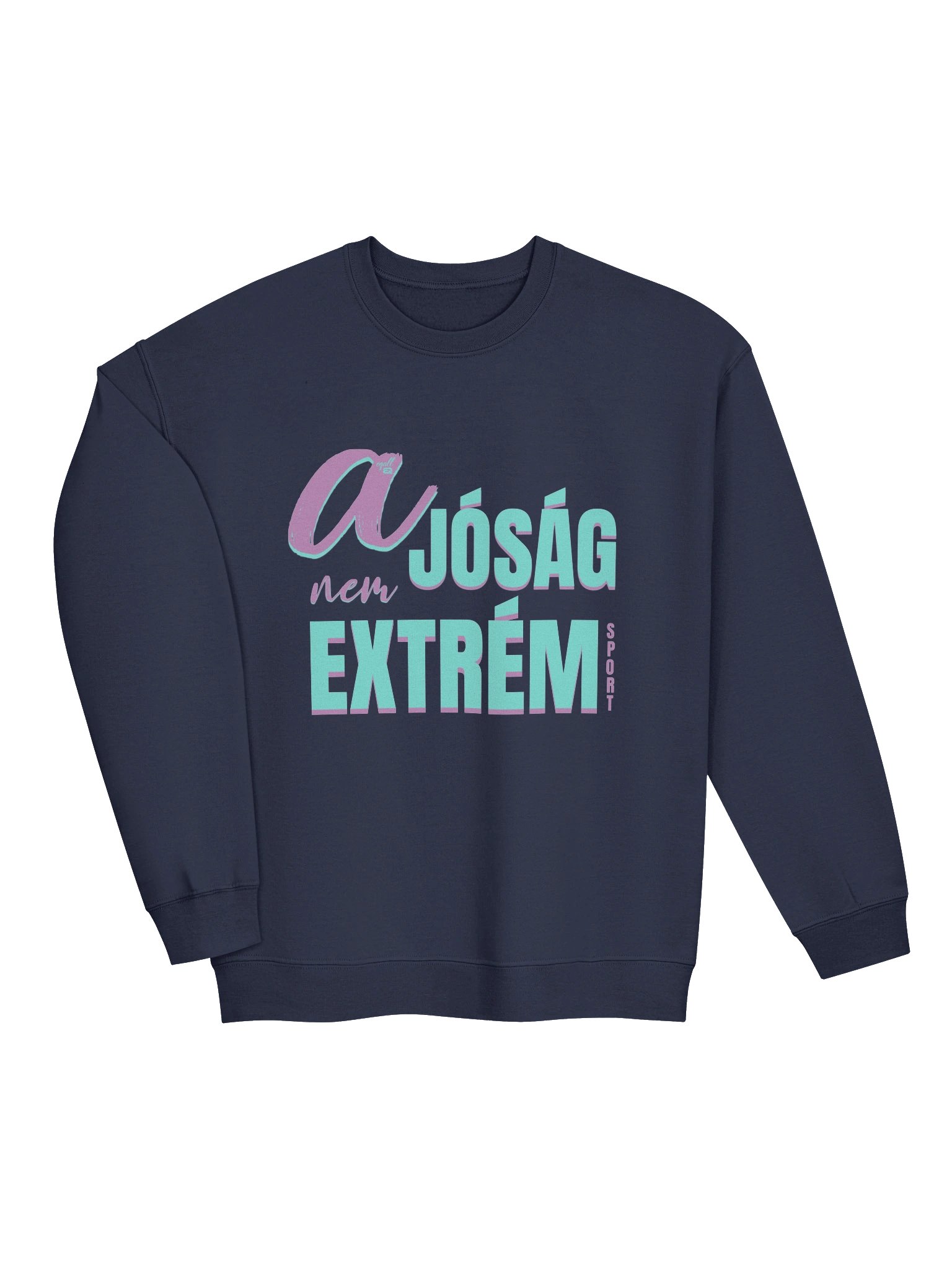 A jóság nem extrém sport! Unisex Gildan Pulcsi Dizájn_EQALL.hu® Essentials_Lila / Türkisz product image (17)