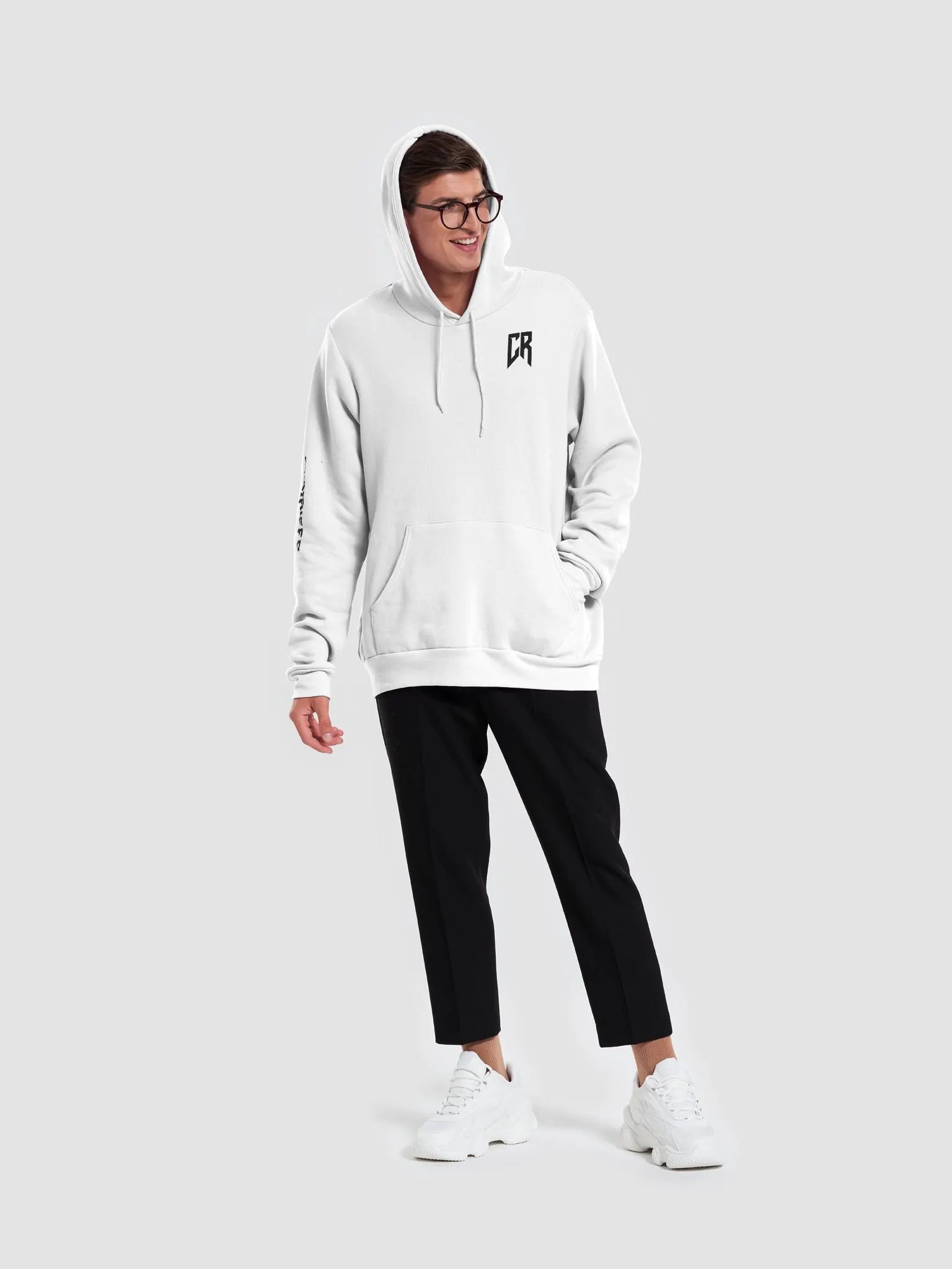 CR White Pull-Over Hoodie product image (1)