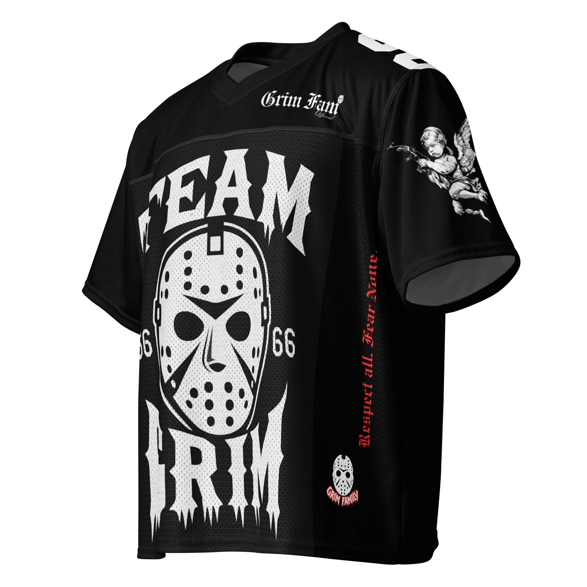 GRIMFAM TEAM JERSEY – #66 – BLACKOUT EDITION product image (3)