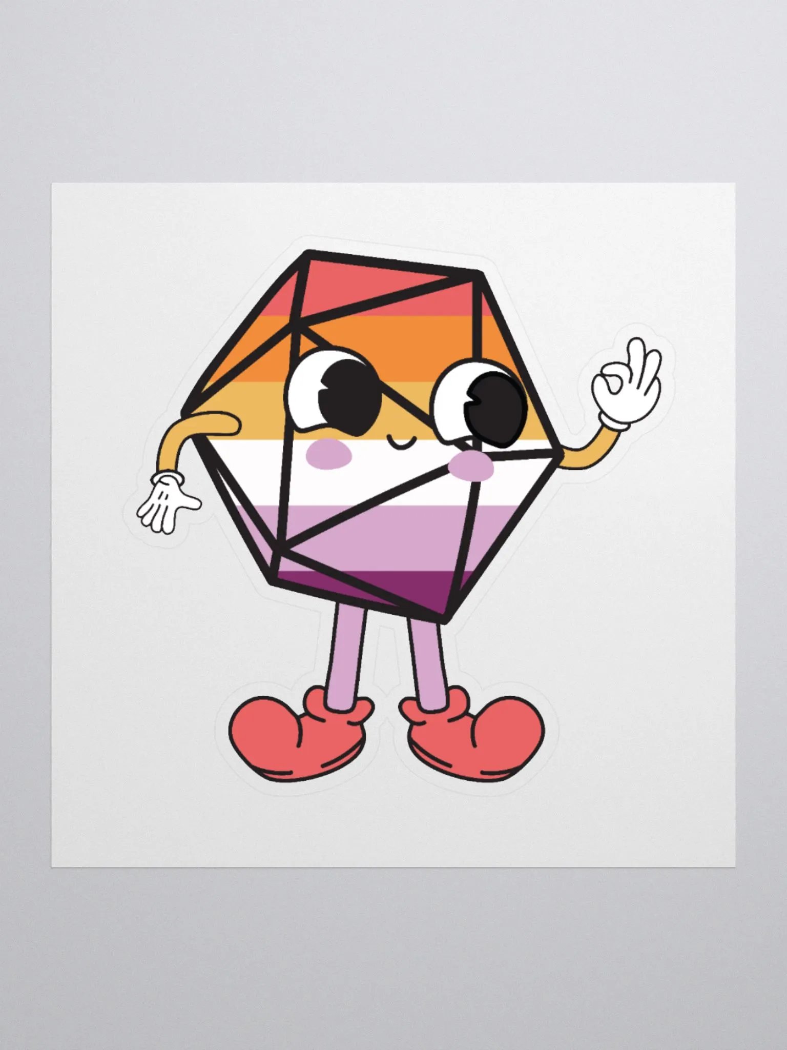 Lesbian Pride Sticker product image (1)