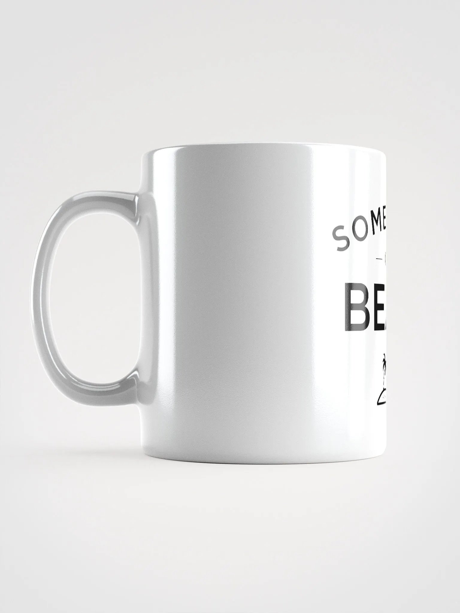 Somewhere on a Beach Mug - White product image (3)