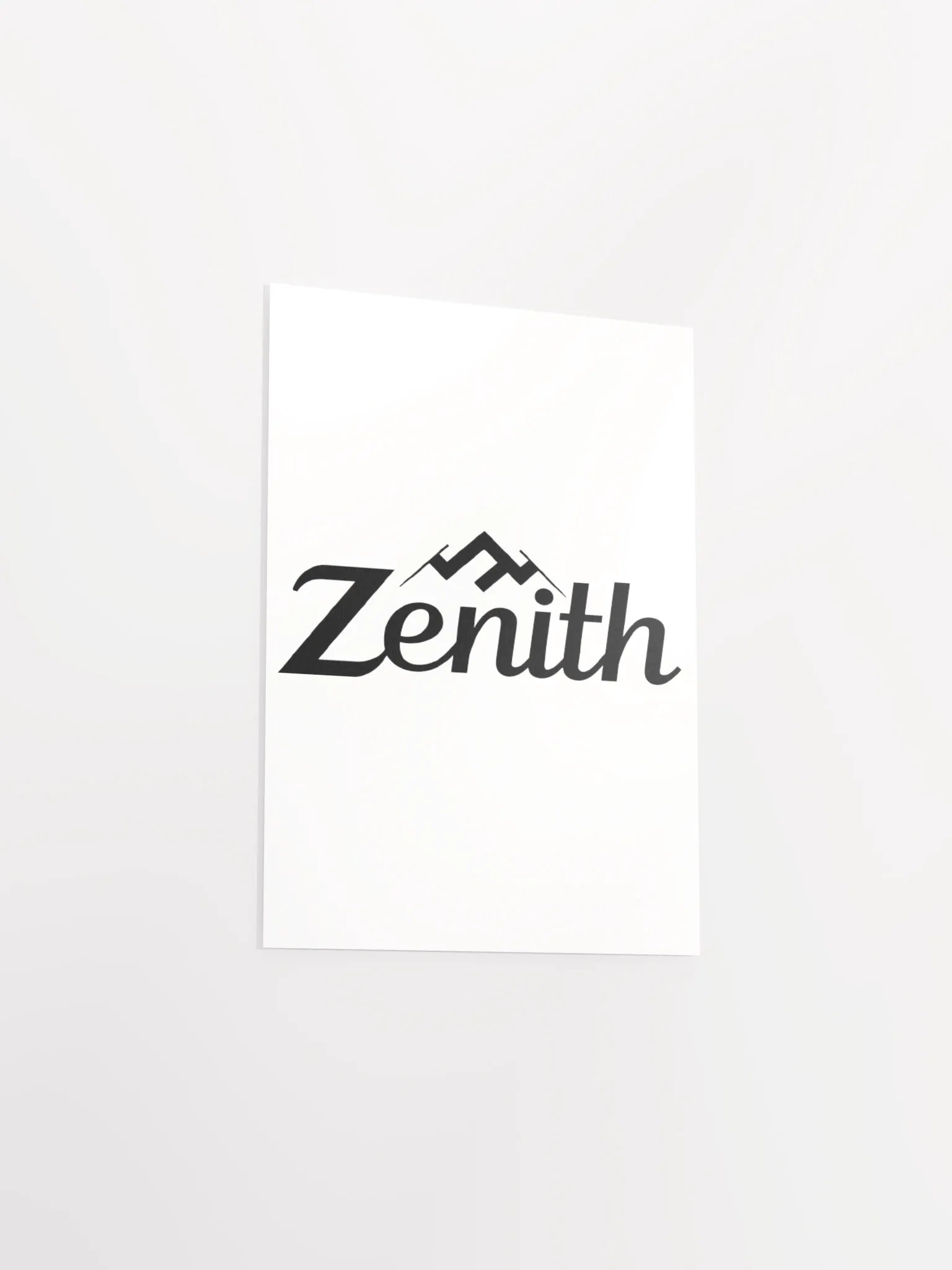 Zenith Enhanced Matte Poster - Inspirational Mountain Peak Design product image (3)