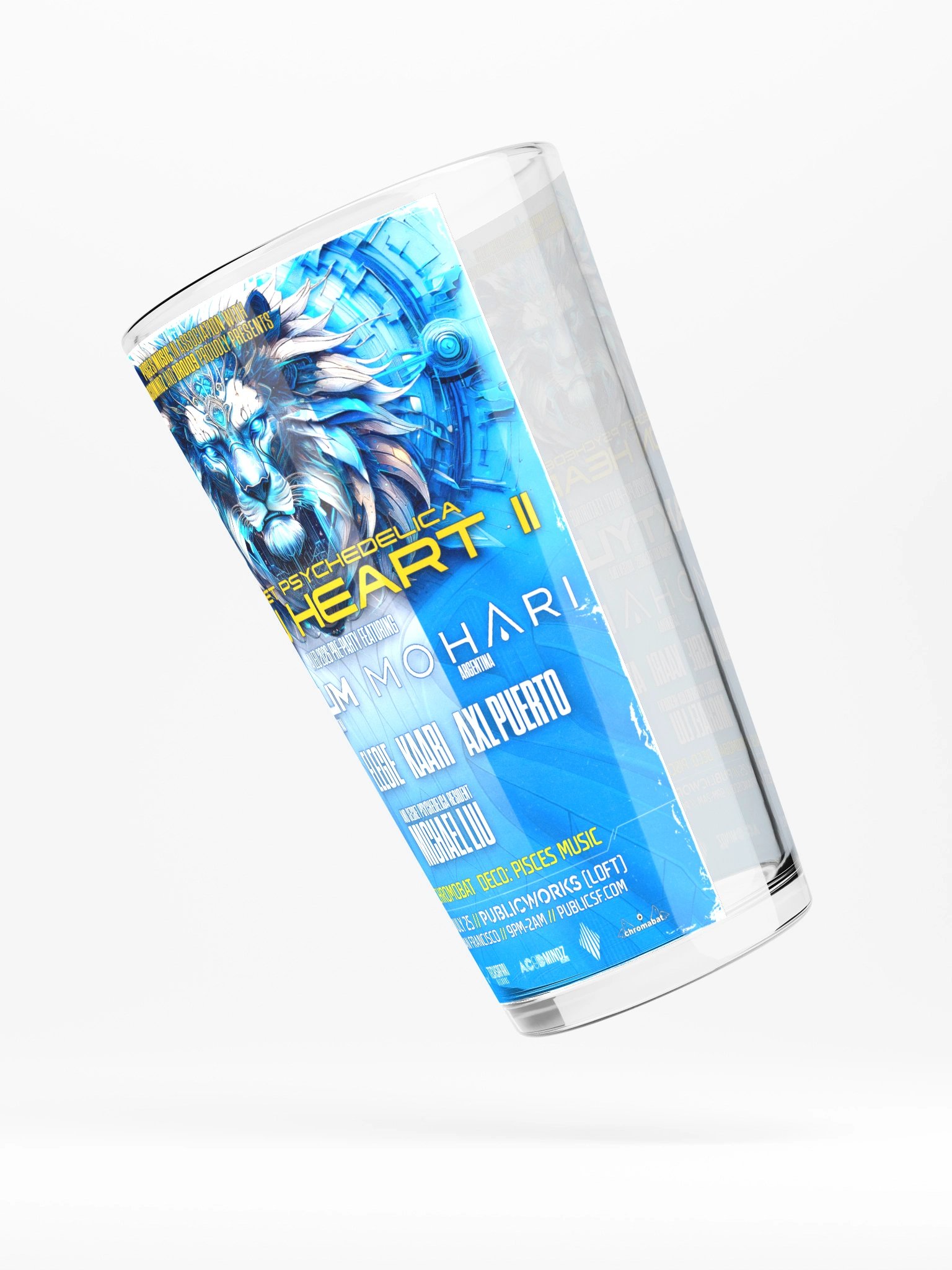 Lion Heart II Shaker Pint Glass product image (3)