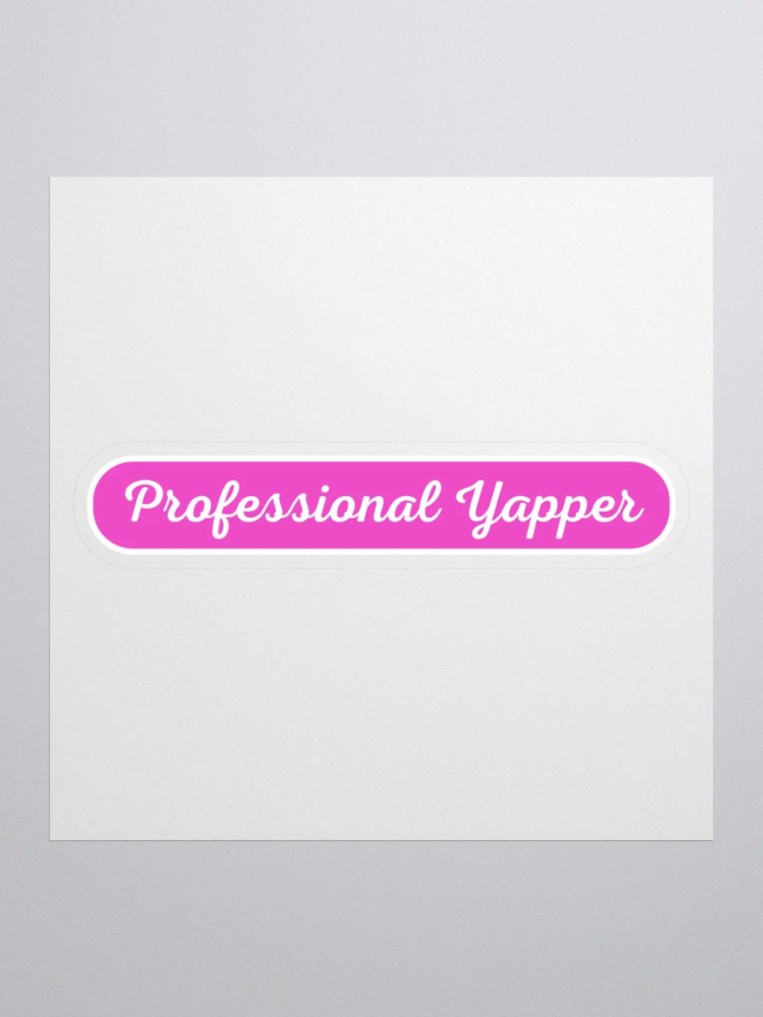 Professional Yapper Sticker - Pink product image (1)