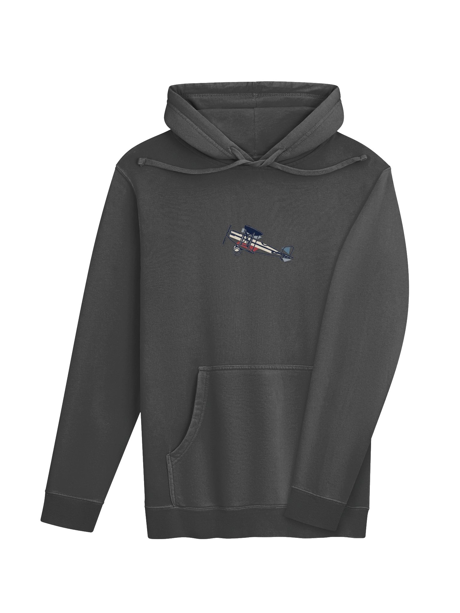 Red White and Blue Biplane Pigment Dyed Hoodie product image (43)