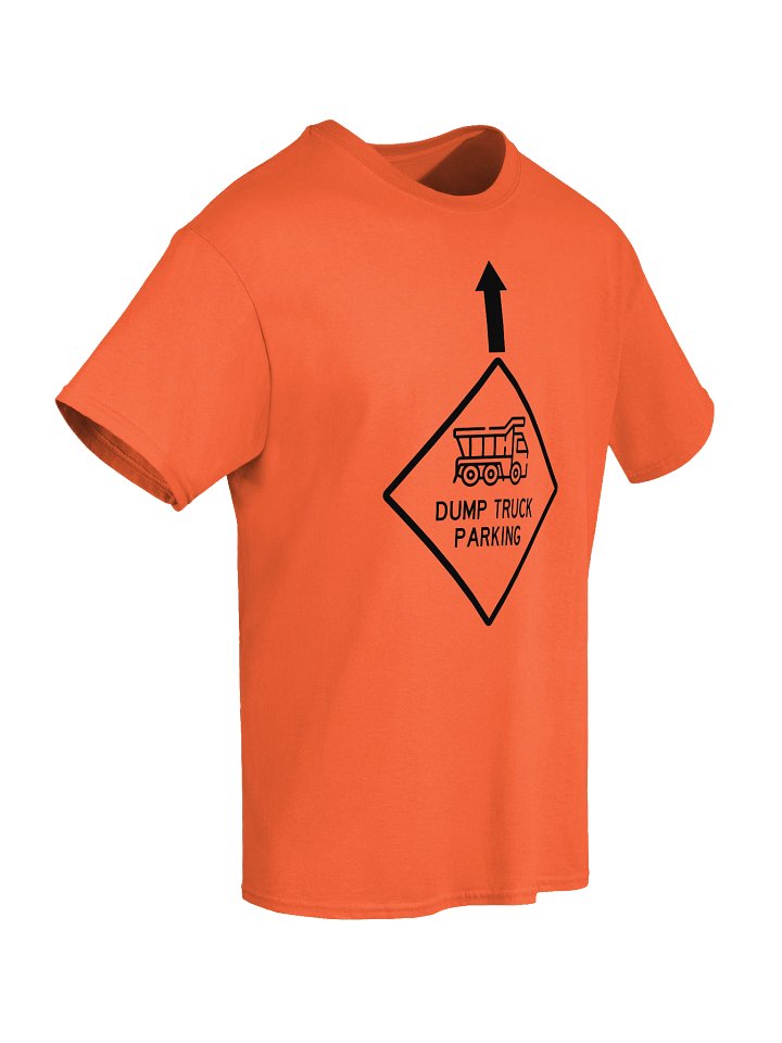 Dump Truck Parking Orange Tee product image (2)