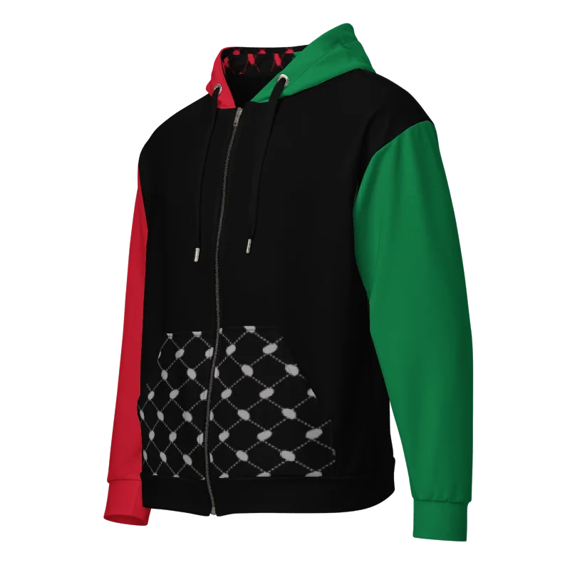 The Keffiyeh Handala Unisex Zip Hoodie product image (4)