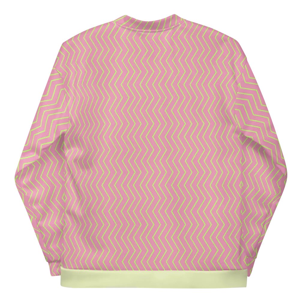 Zigzag Zest Pink Bomber Jacket product image (11)