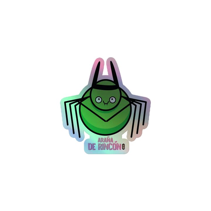 Araña de Rincón - Sticker (Holographic Kiss Cut) product image (1)