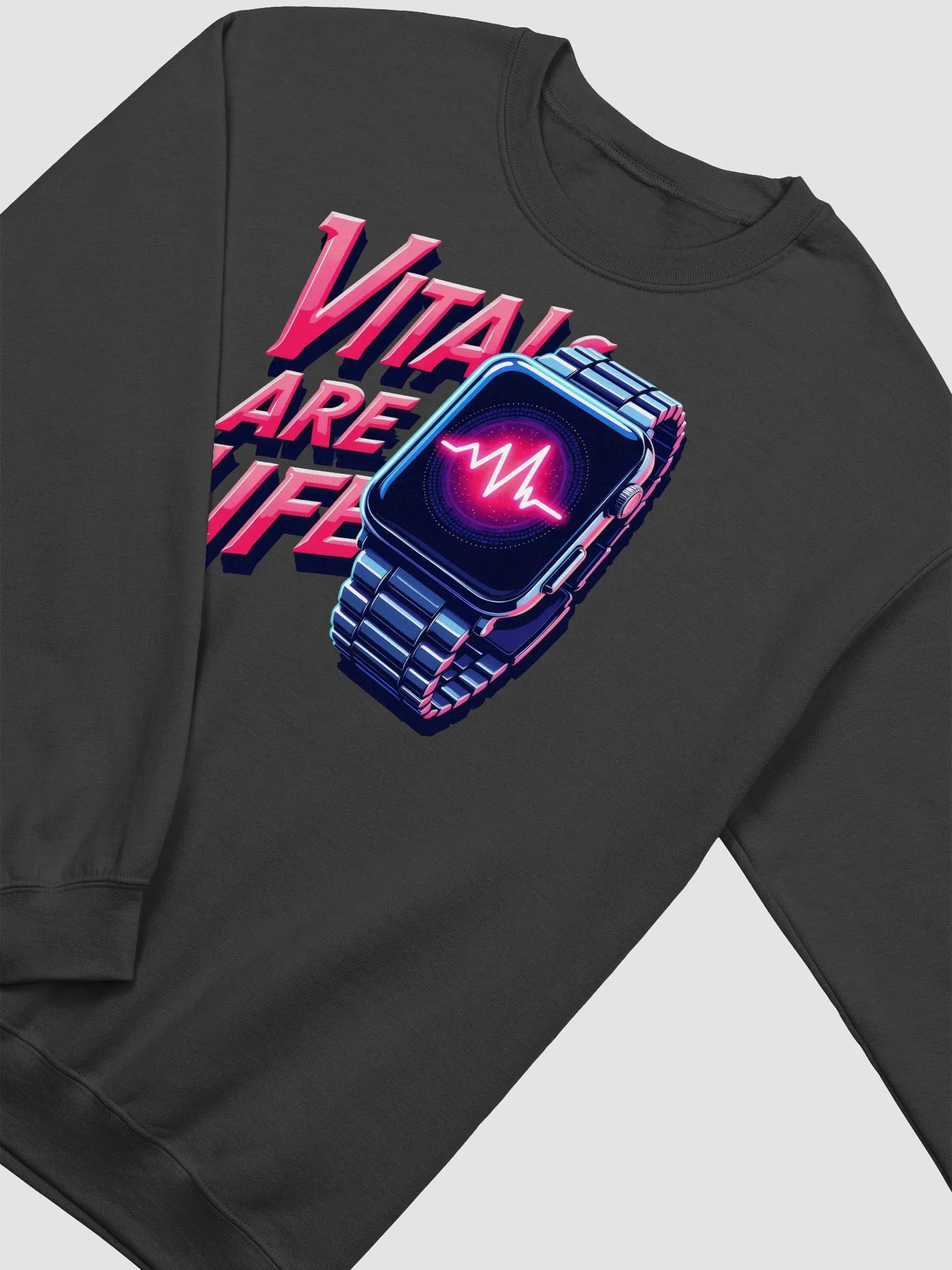 Heartbeat Smartwatch Digital Print Sweatshirt product image (28)