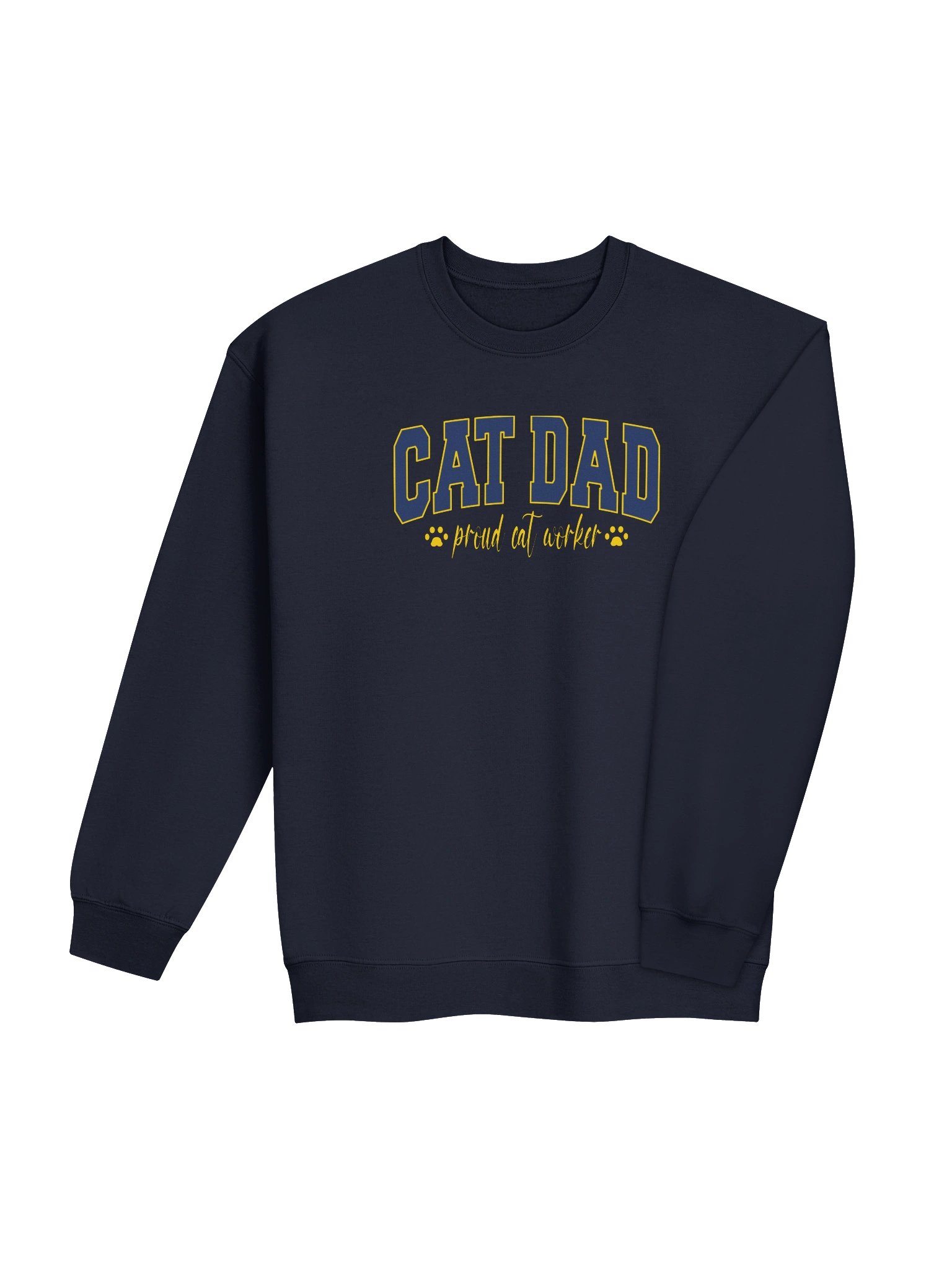 Cat Dad 1 (Proud Cat Worker) - Unisex Adult Sweatshirt product image (3)