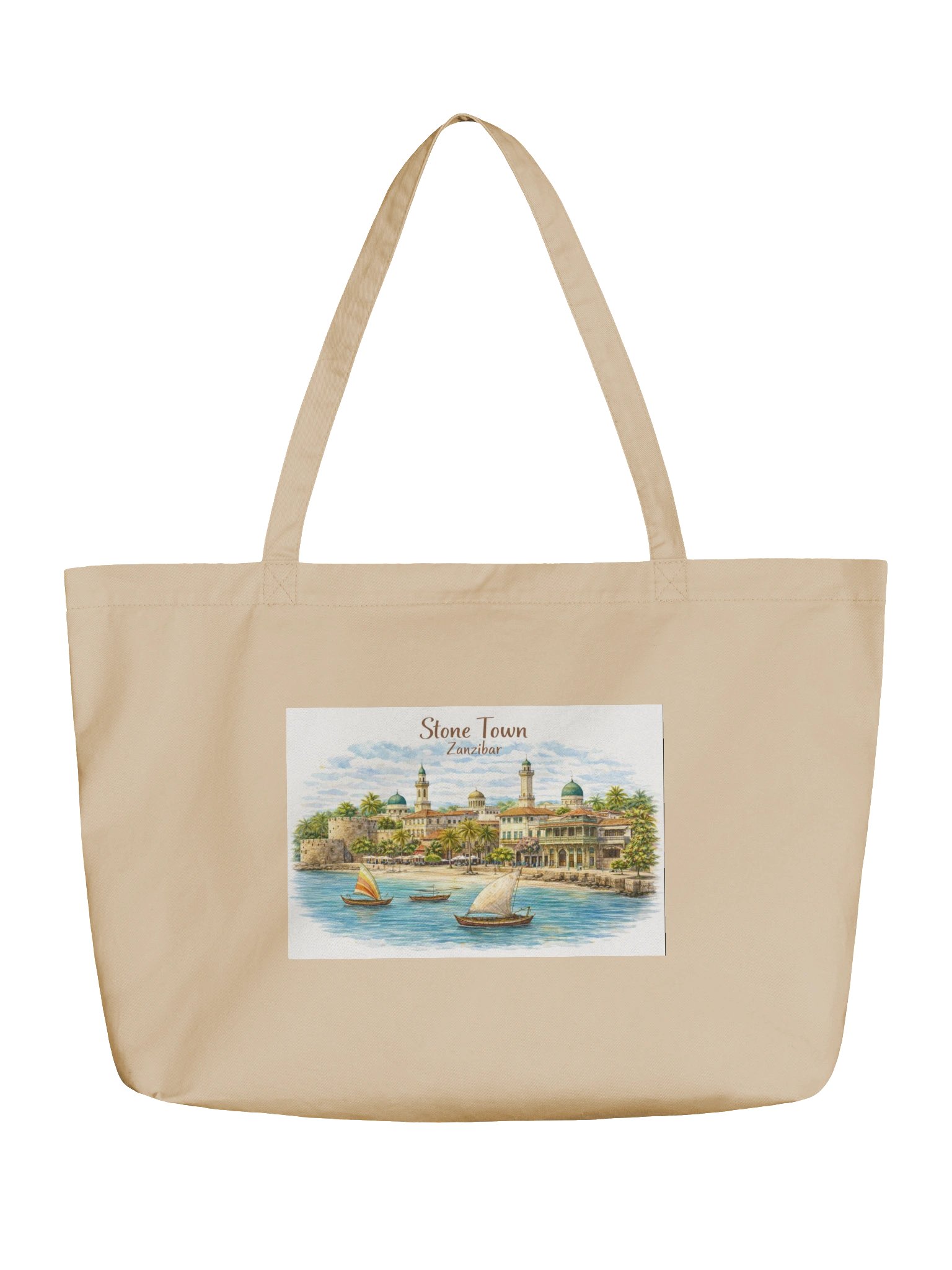 Stone Town Tides & Time Watercolour Tote product image (5)