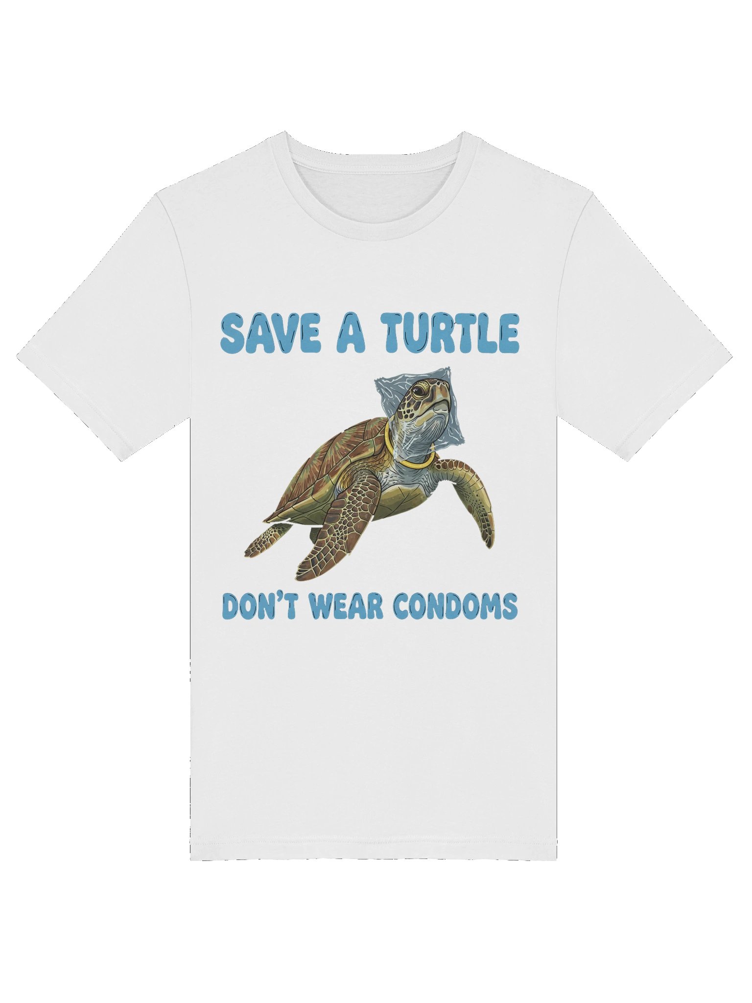 Save a turtle, dont wear condoms tshirt product image (77)