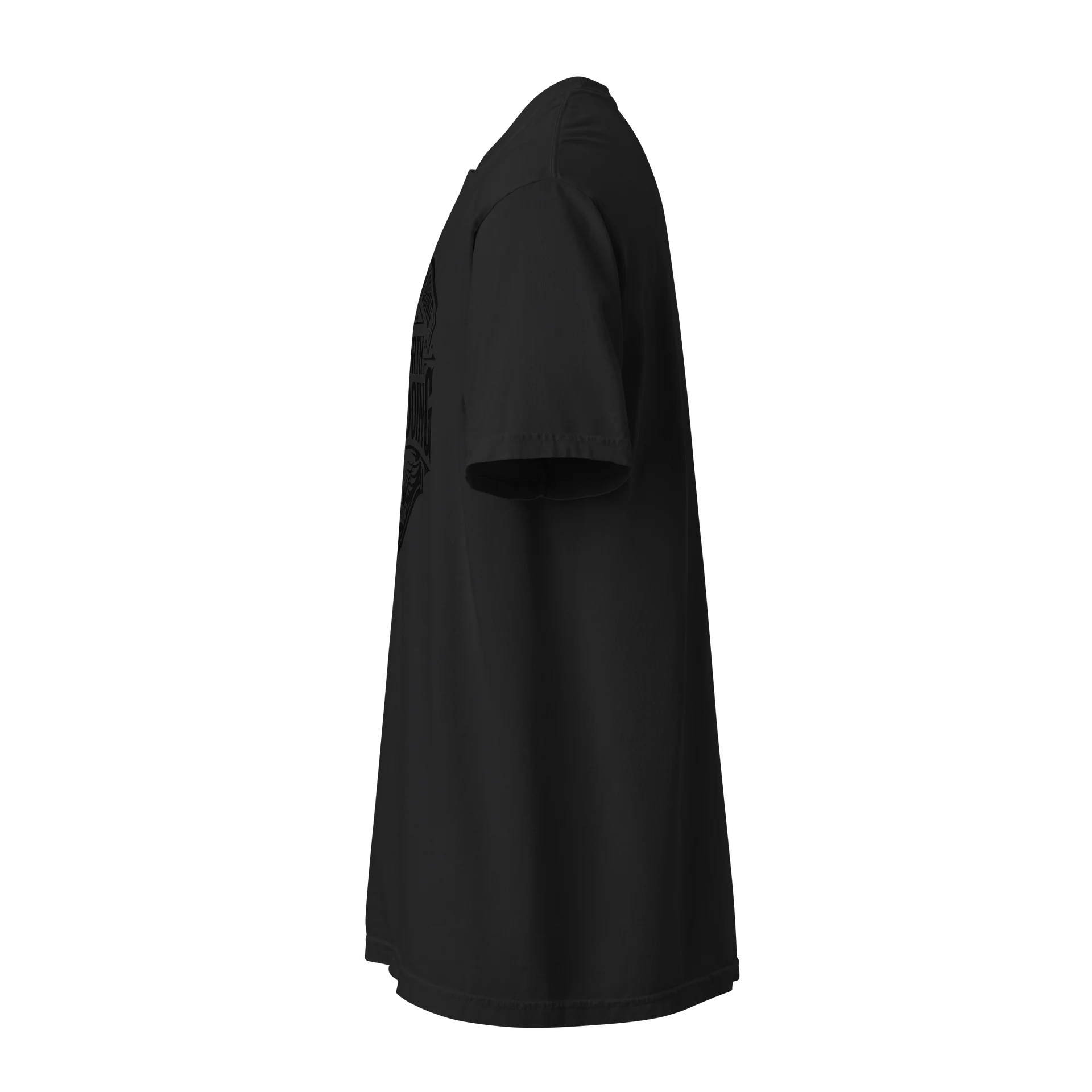The "Overdo It" Black On Black Tshirt product image (2)