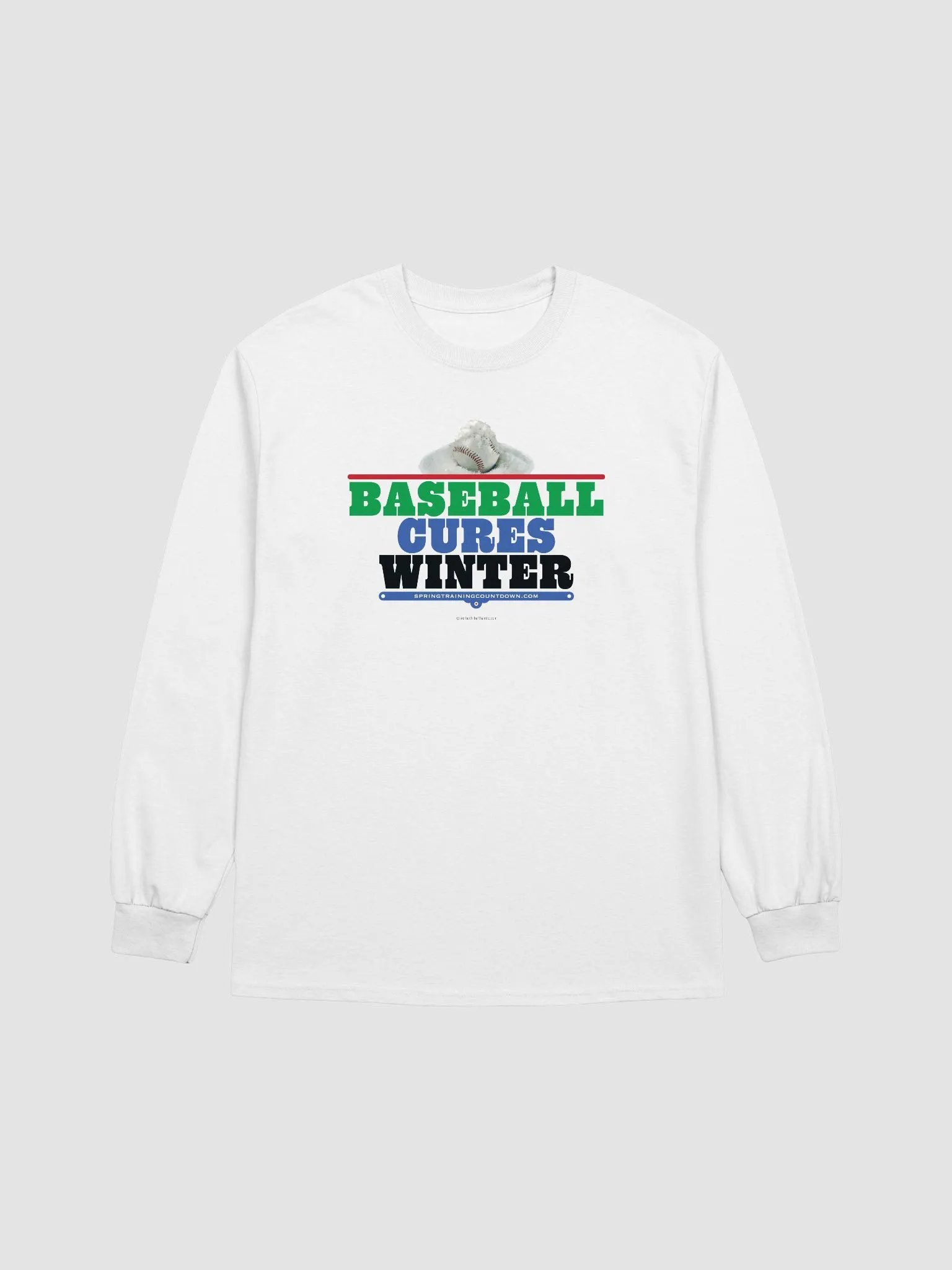 Baseball Cures Winter Long Sleeve Tee product image (9)