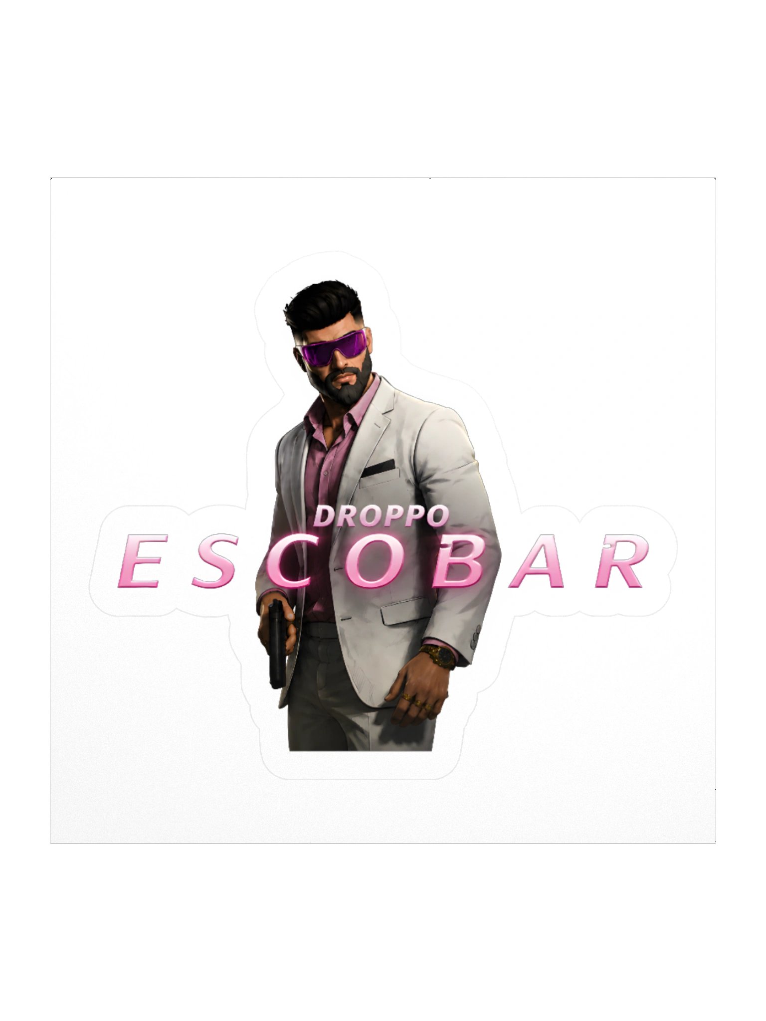Droppo Escobar 007 Style Peel Sticker product image (1)