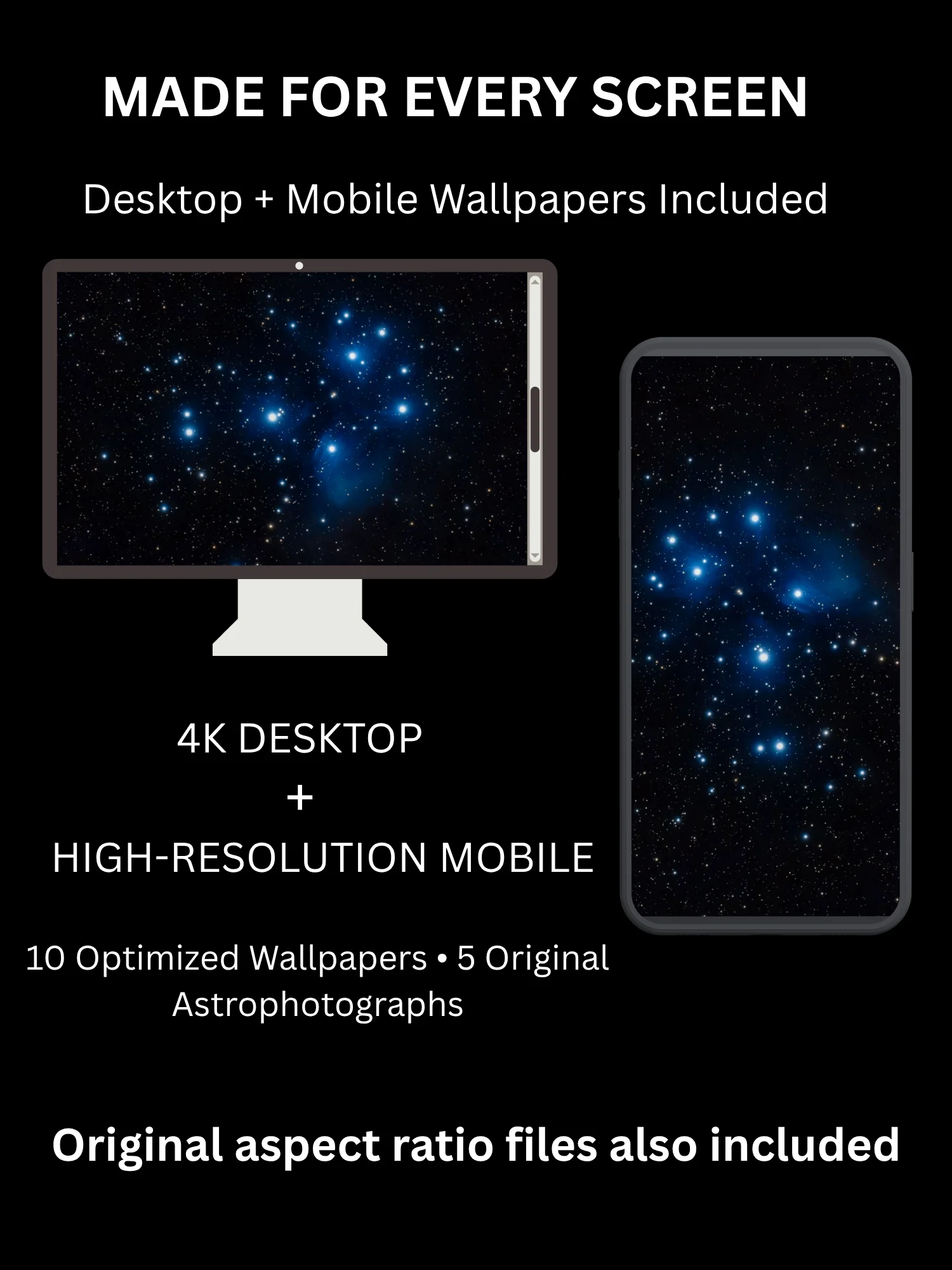 Pleiades (M45) Wallpaper Pack product image (2)