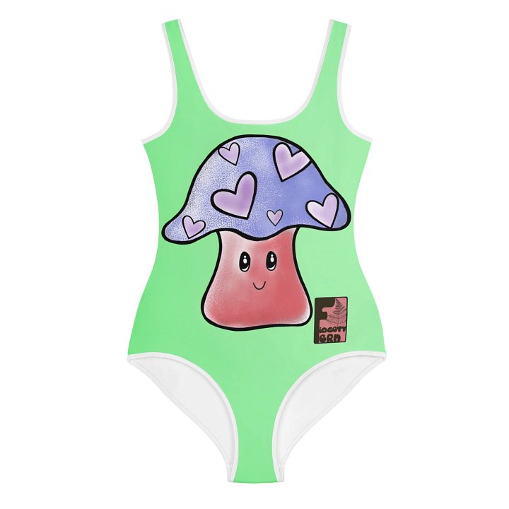 "Mushroom Love" Youth One Piece Swimsuit product image (1)